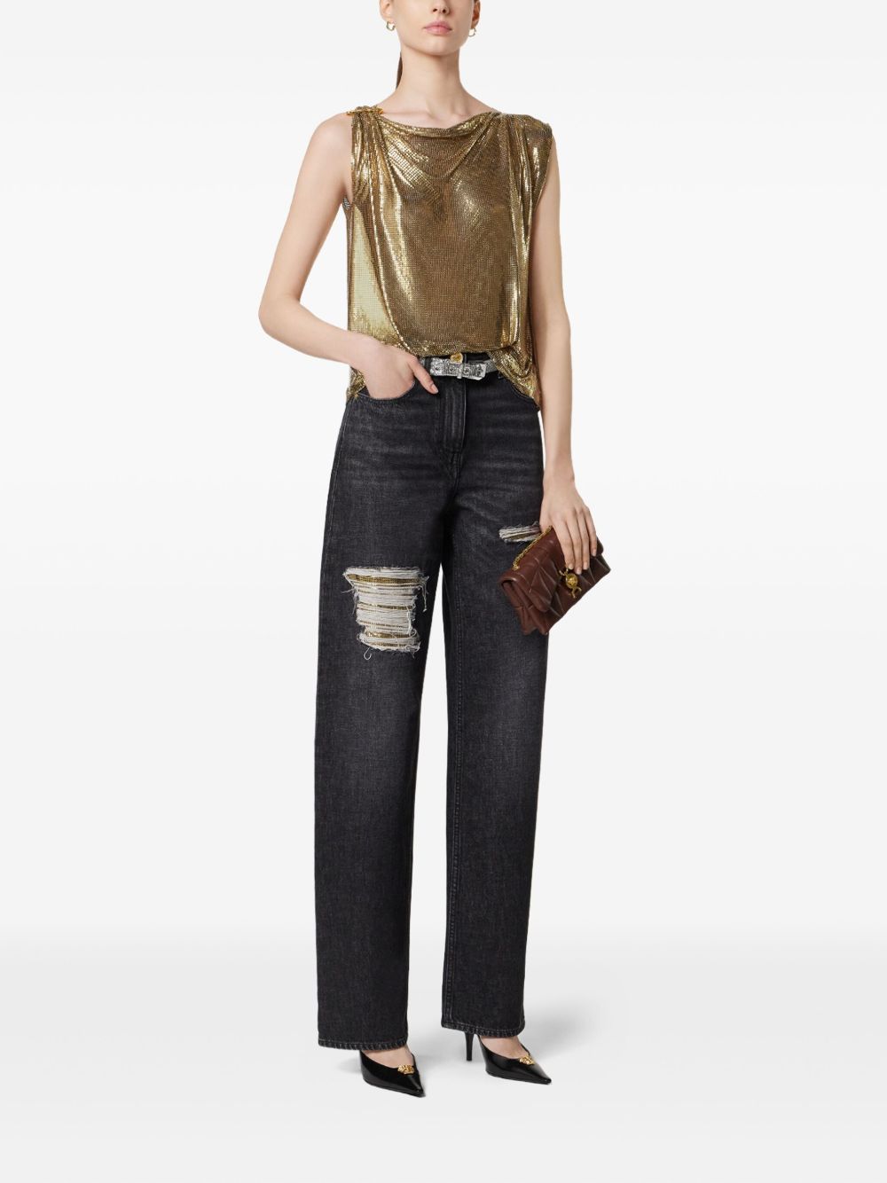 DENIM COTTON JEANS Versace