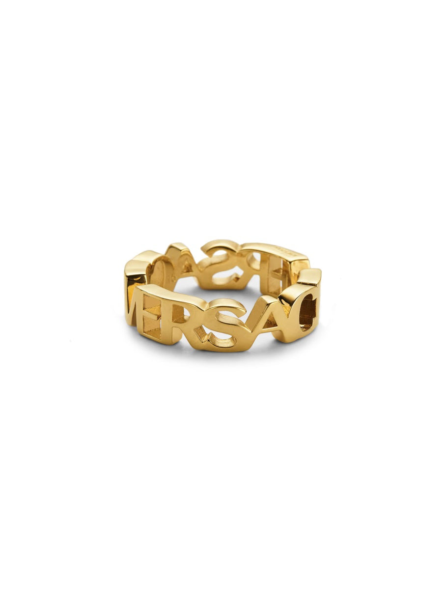 GOLD METAL RINGS Versace