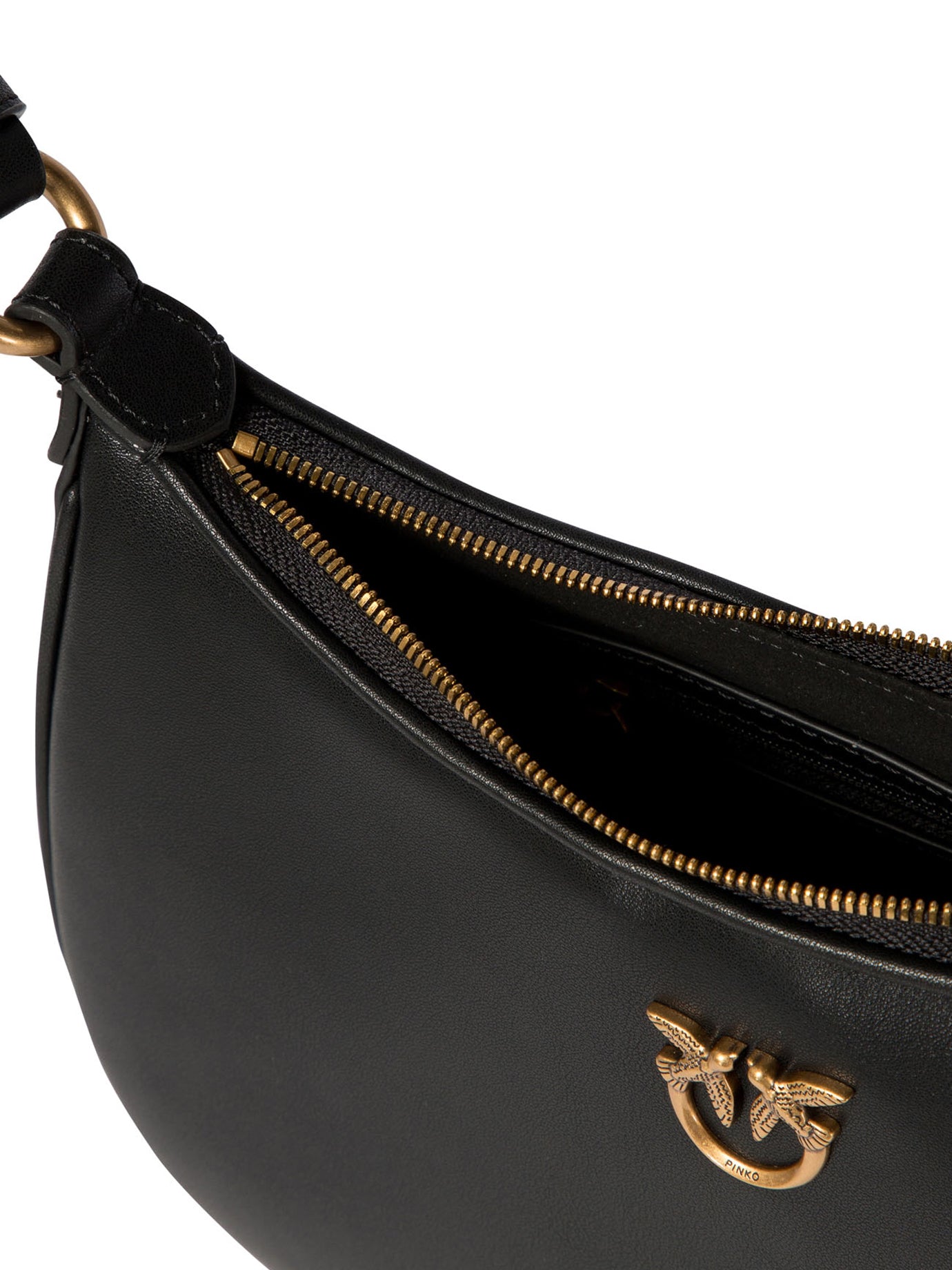 BLACK LEATHER BAG Pinko