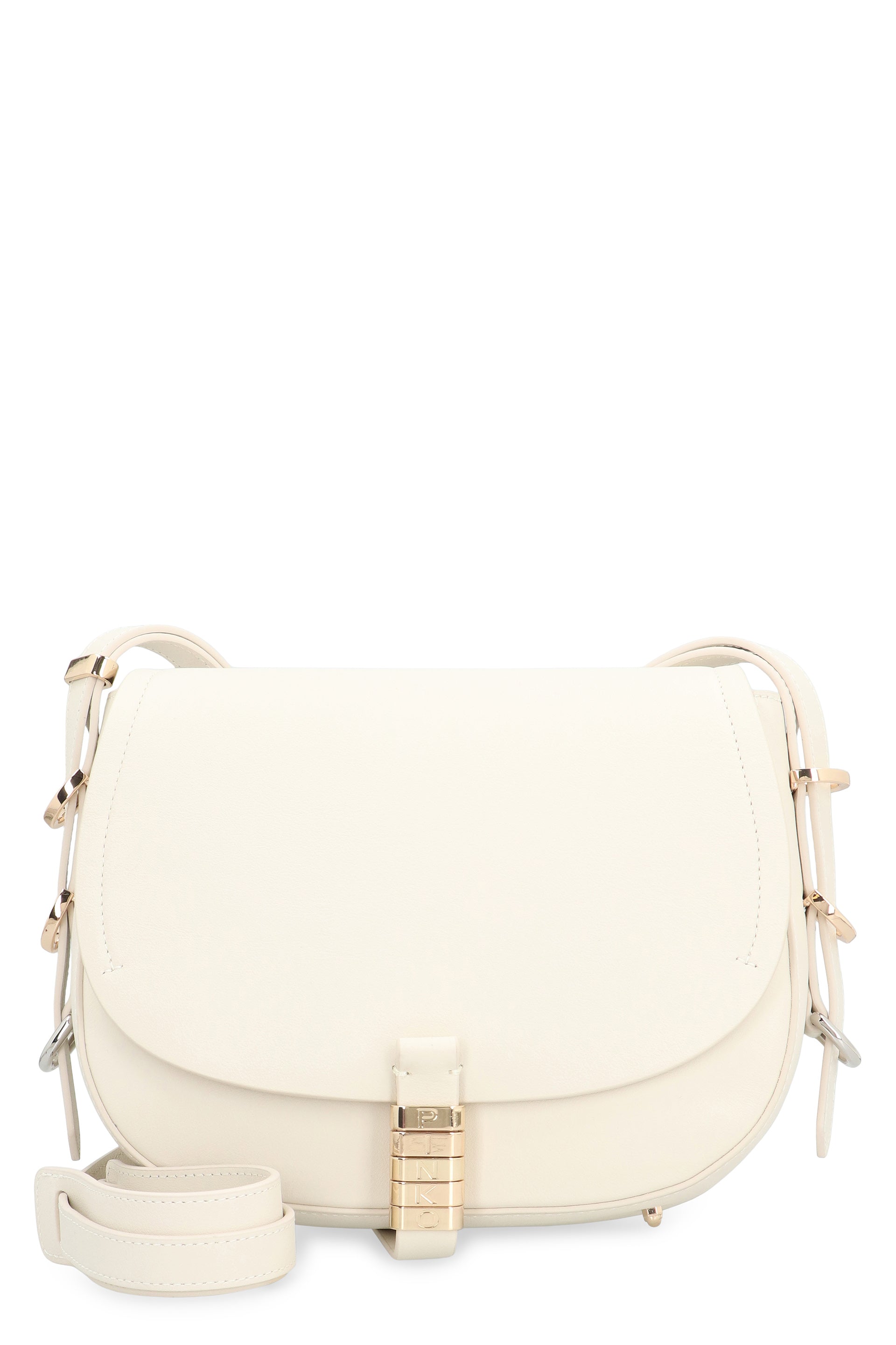 LEATHER CROSSBODY BAG Pinko White TU