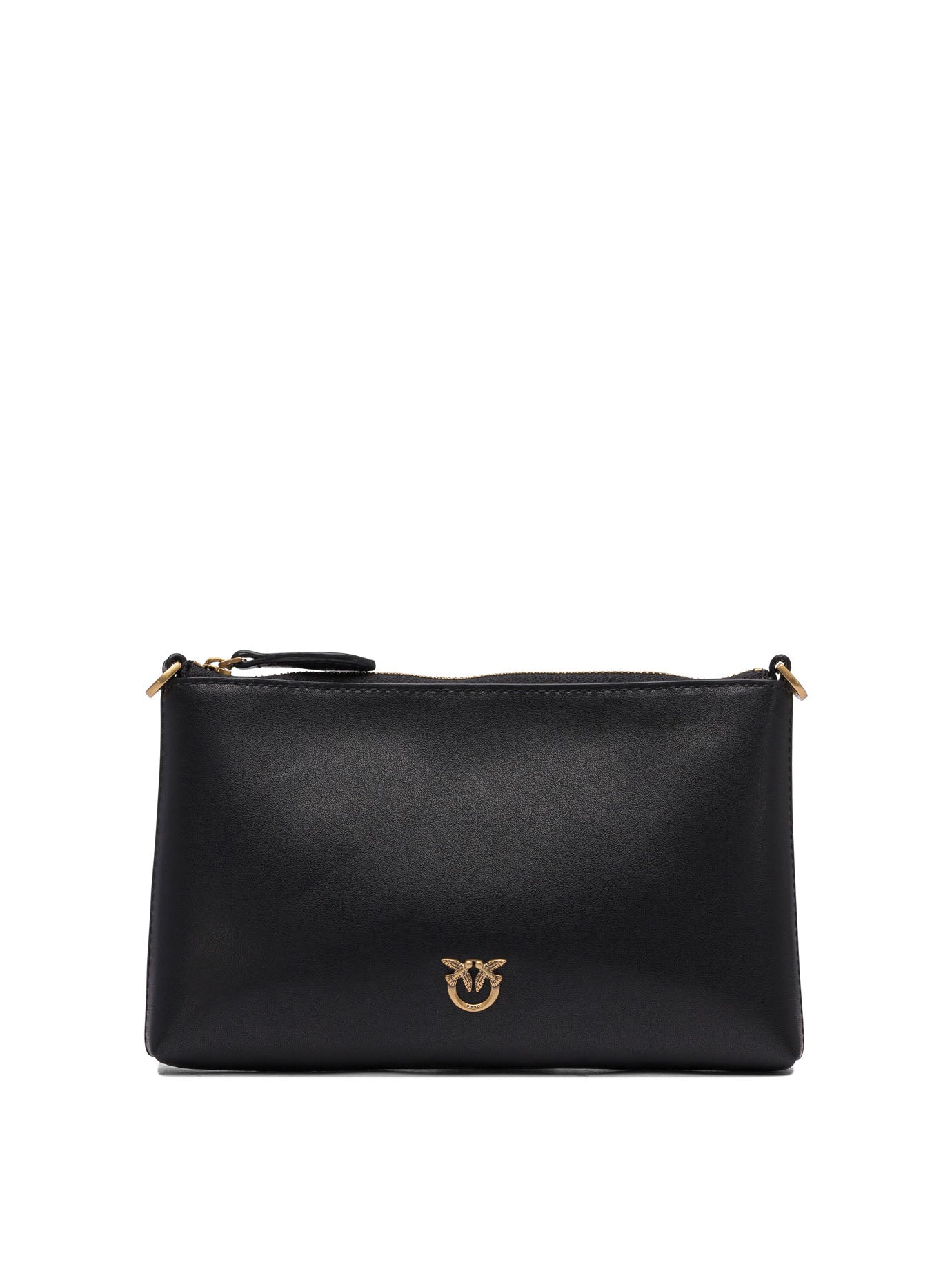 BLACK LEATHER CROSSBODY BAG Pinko BLACK U