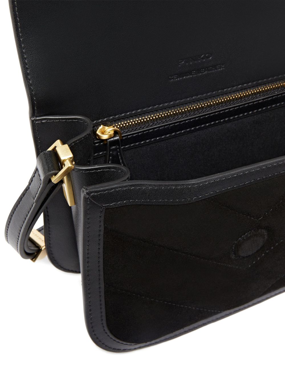 BLACK LEATHER BAGS Pinko