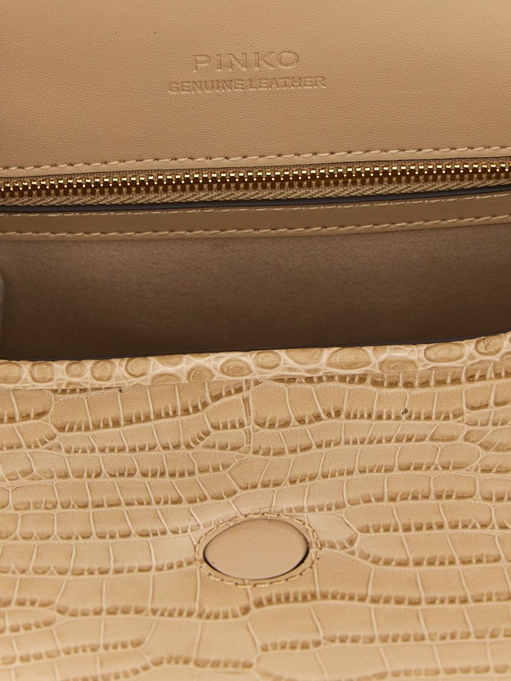 BEIGE LEATHER BAGS Pinko