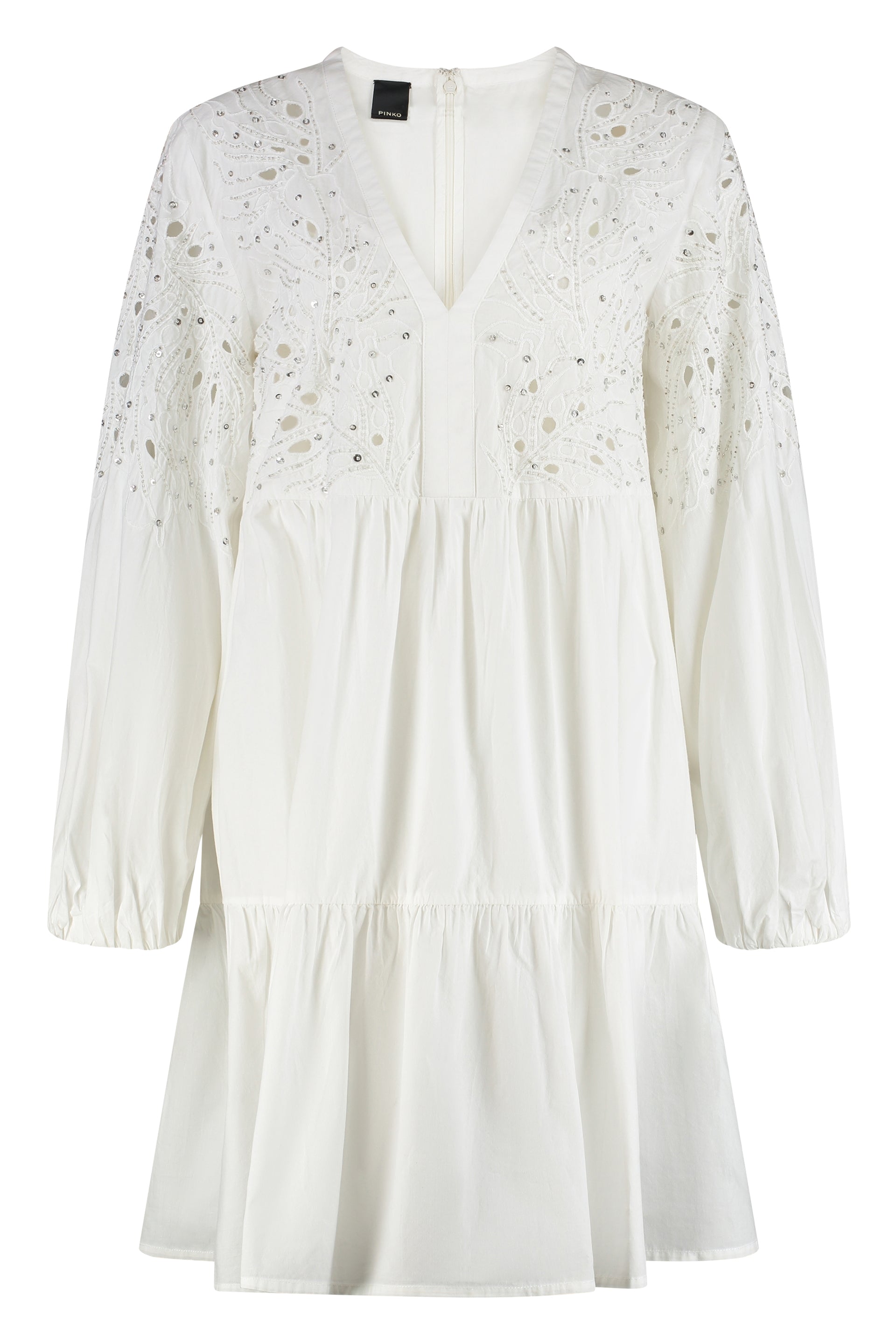 ANDROMEDA COTTON MINI-DRESS Pinko White 44