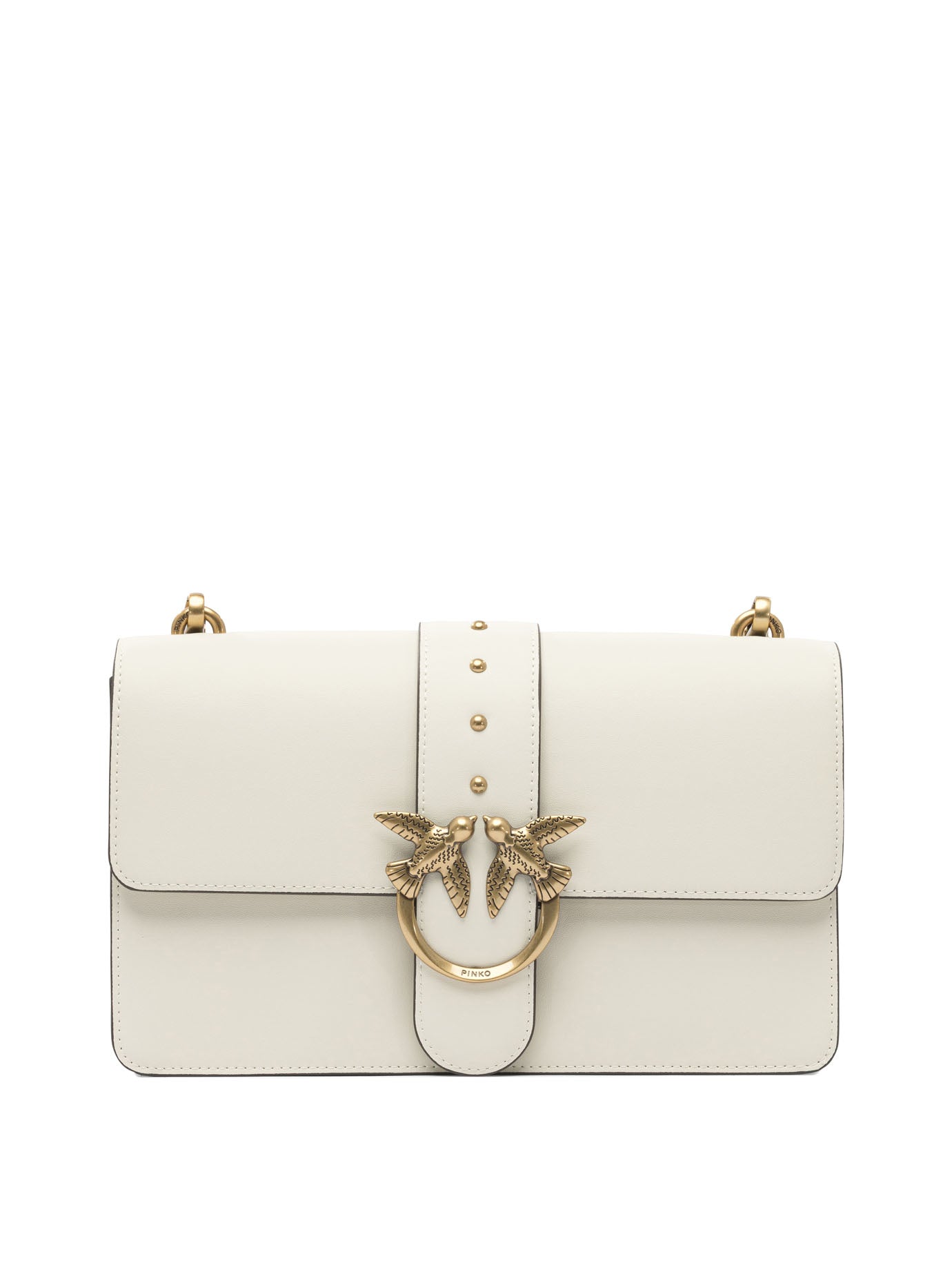WHITE LEATHER CROSSBODY BAG Pinko WHITE UNI