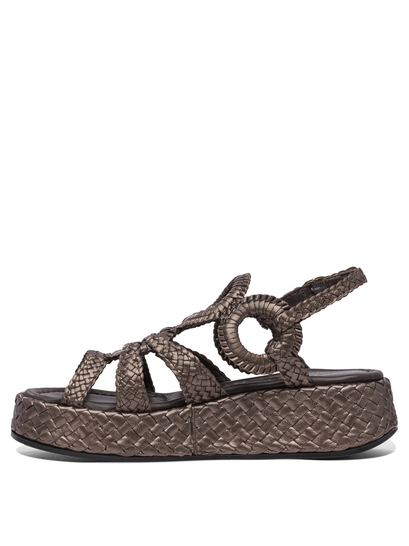 BROWN RUBBER SANDALS Pons Quintana