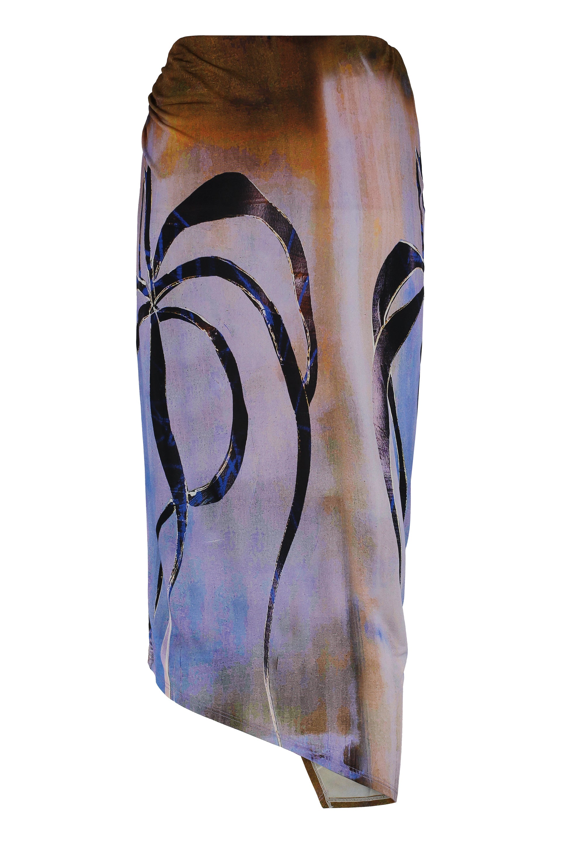 ENIGMA PRINTED MIDI SKIRT LOUISA BALLOU