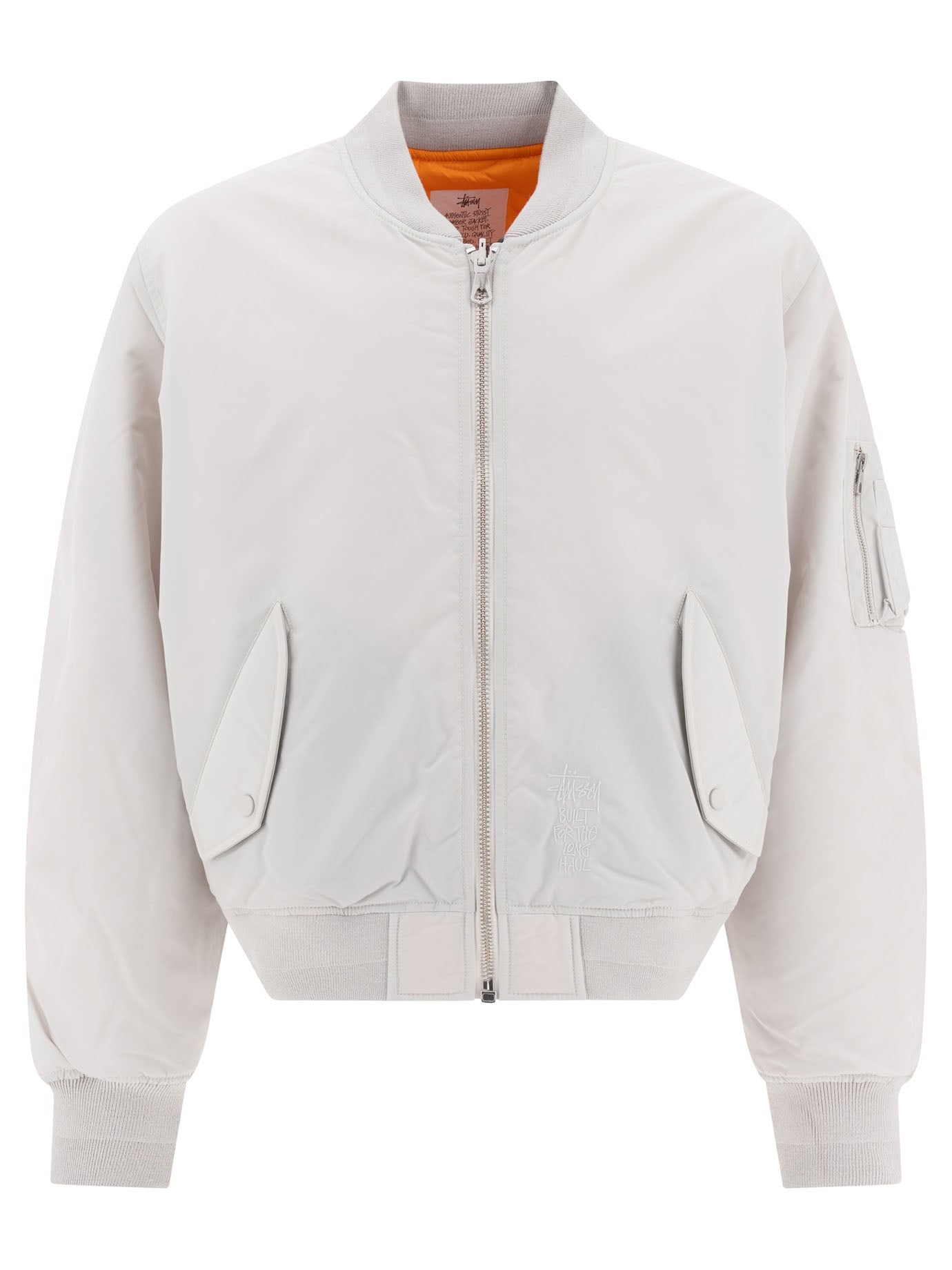 "BUILT" REVERSIBLE BOMBER JACKET Stussy GREY S