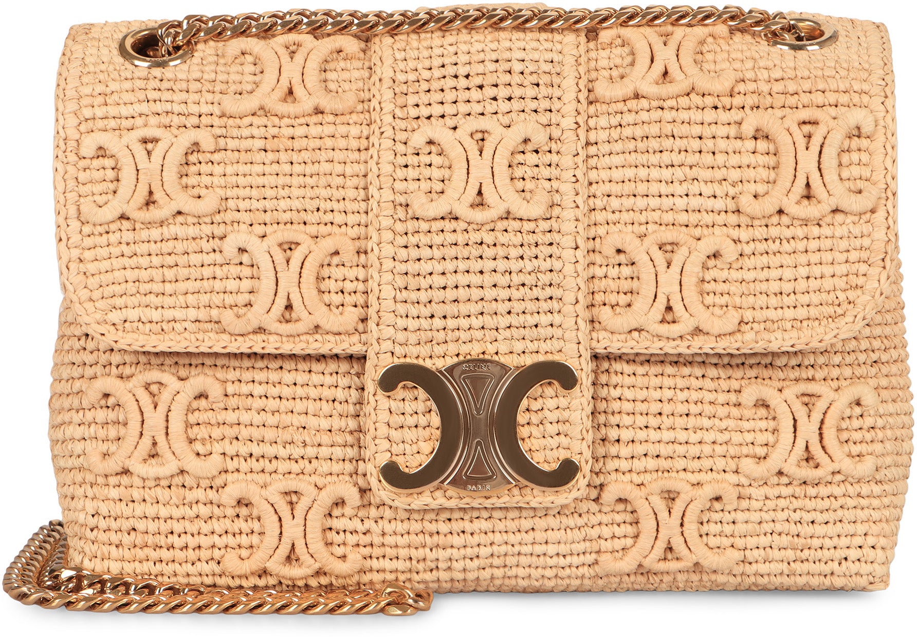 VICTOIRE RAFFIA CROSSBODY BAG Celine