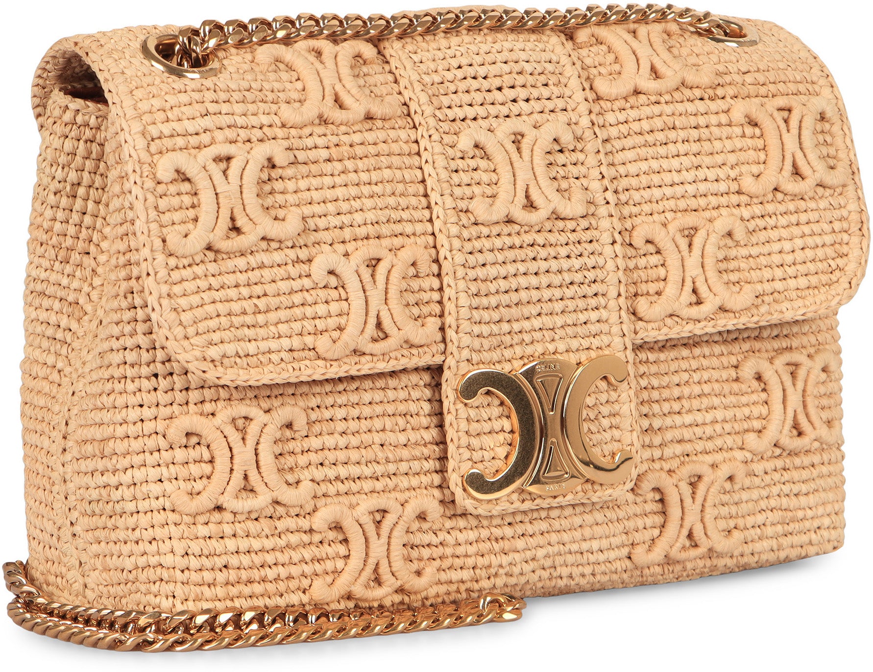 VICTOIRE RAFFIA CROSSBODY BAG Celine