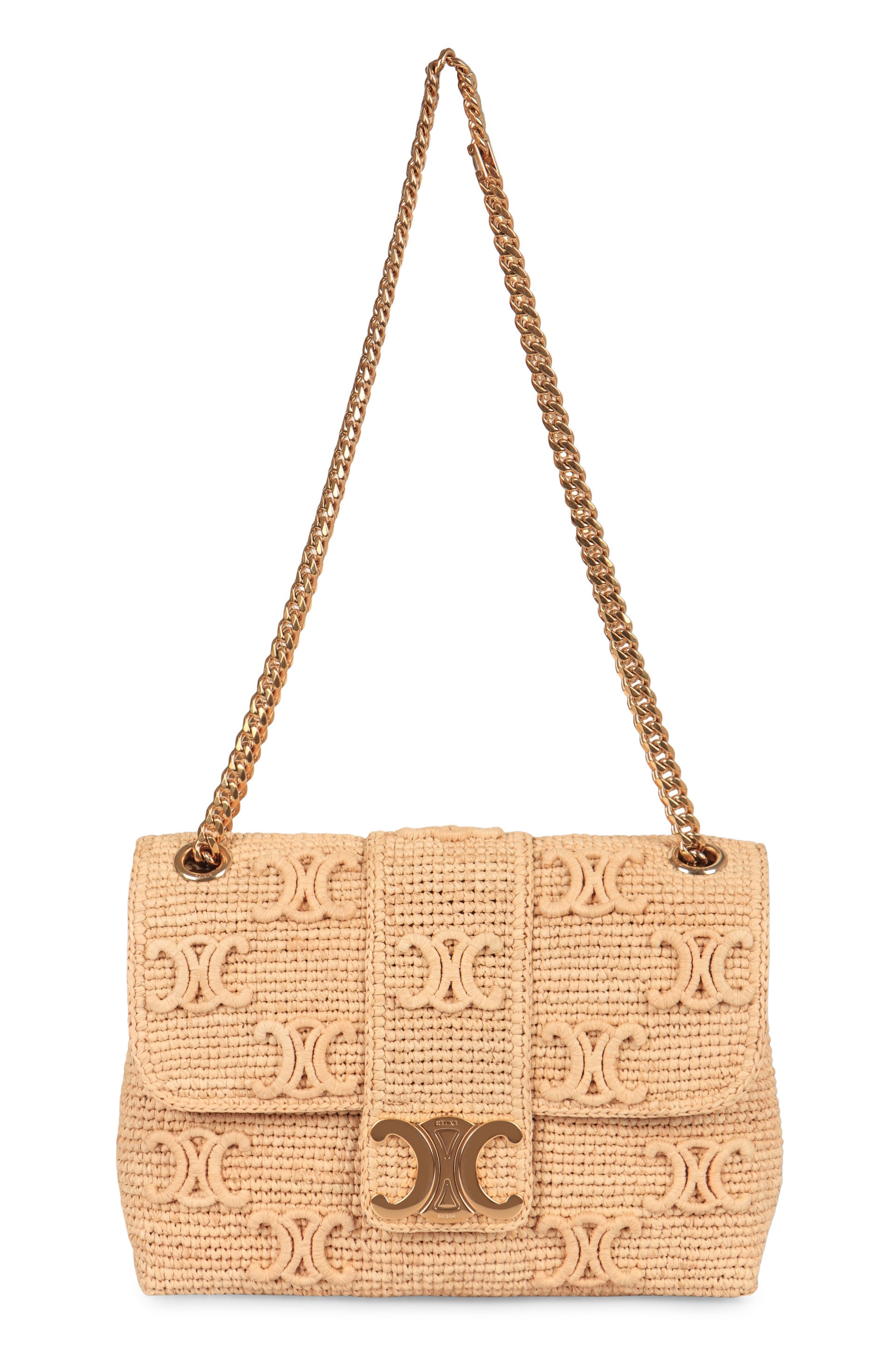 VICTOIRE RAFFIA CROSSBODY BAG Celine