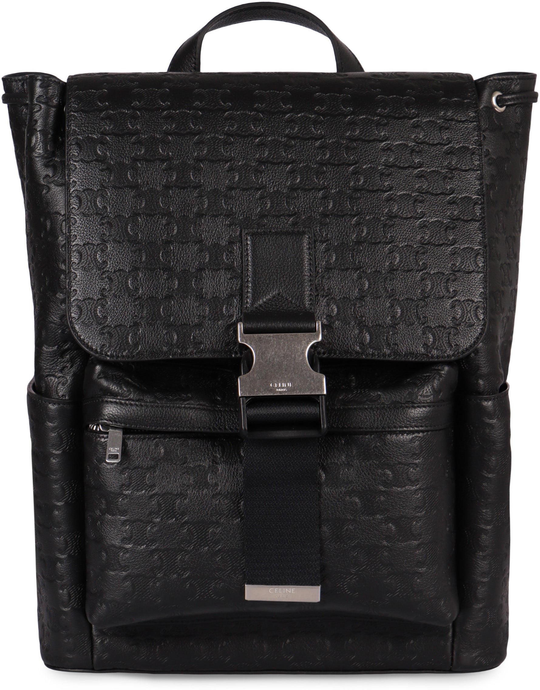 PRINTED LEATHER BACKPACK Celine