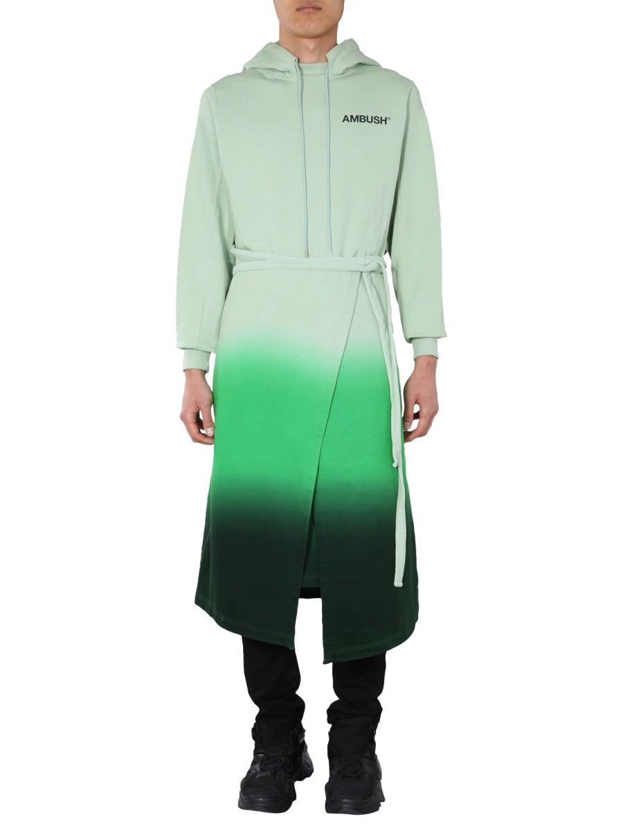 HOODED DRESS AMBUSH GREEN 1