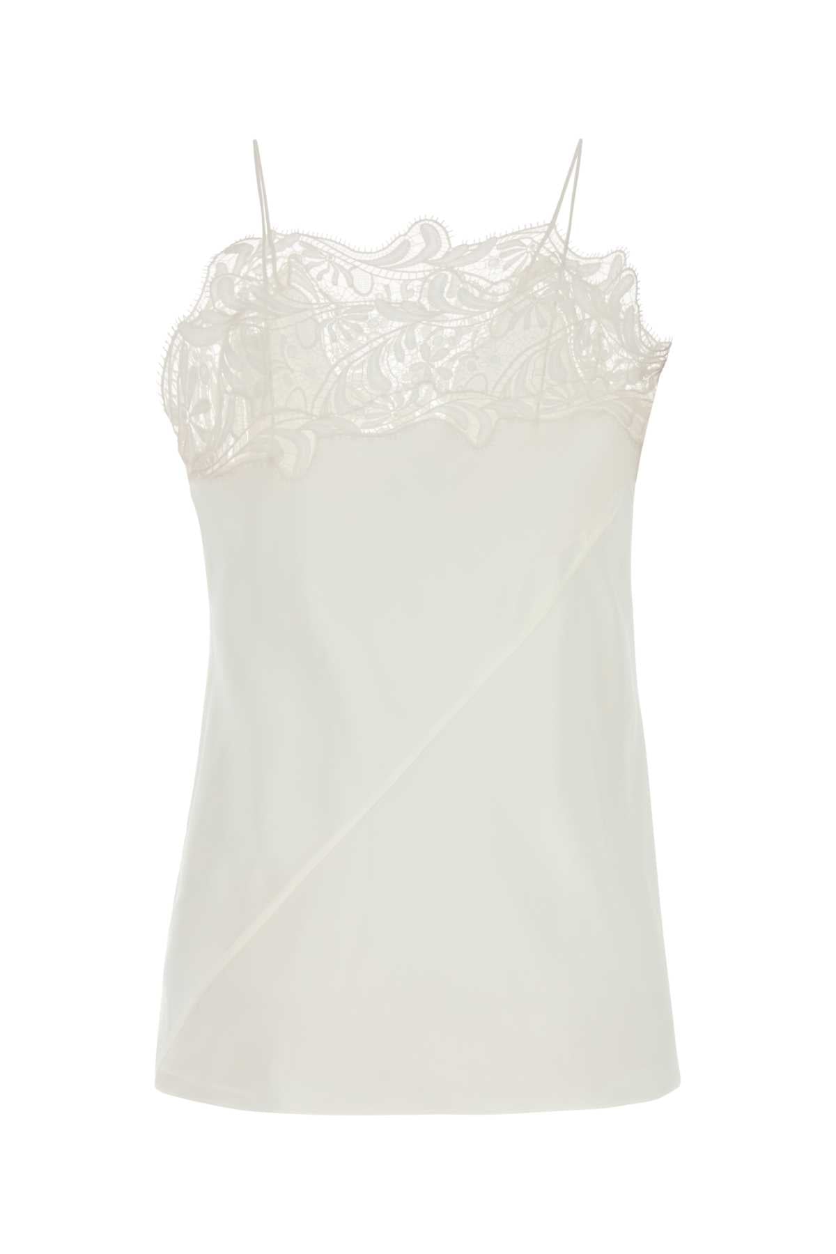 WHITE CREPE TOP Ferragamo