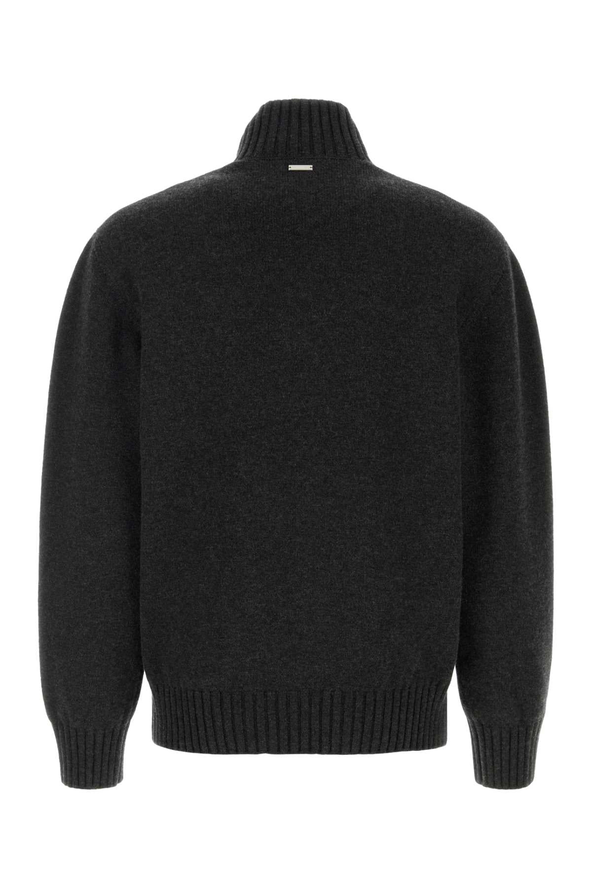 SLATE CASHMERE BLEND SWEATER Ferragamo
