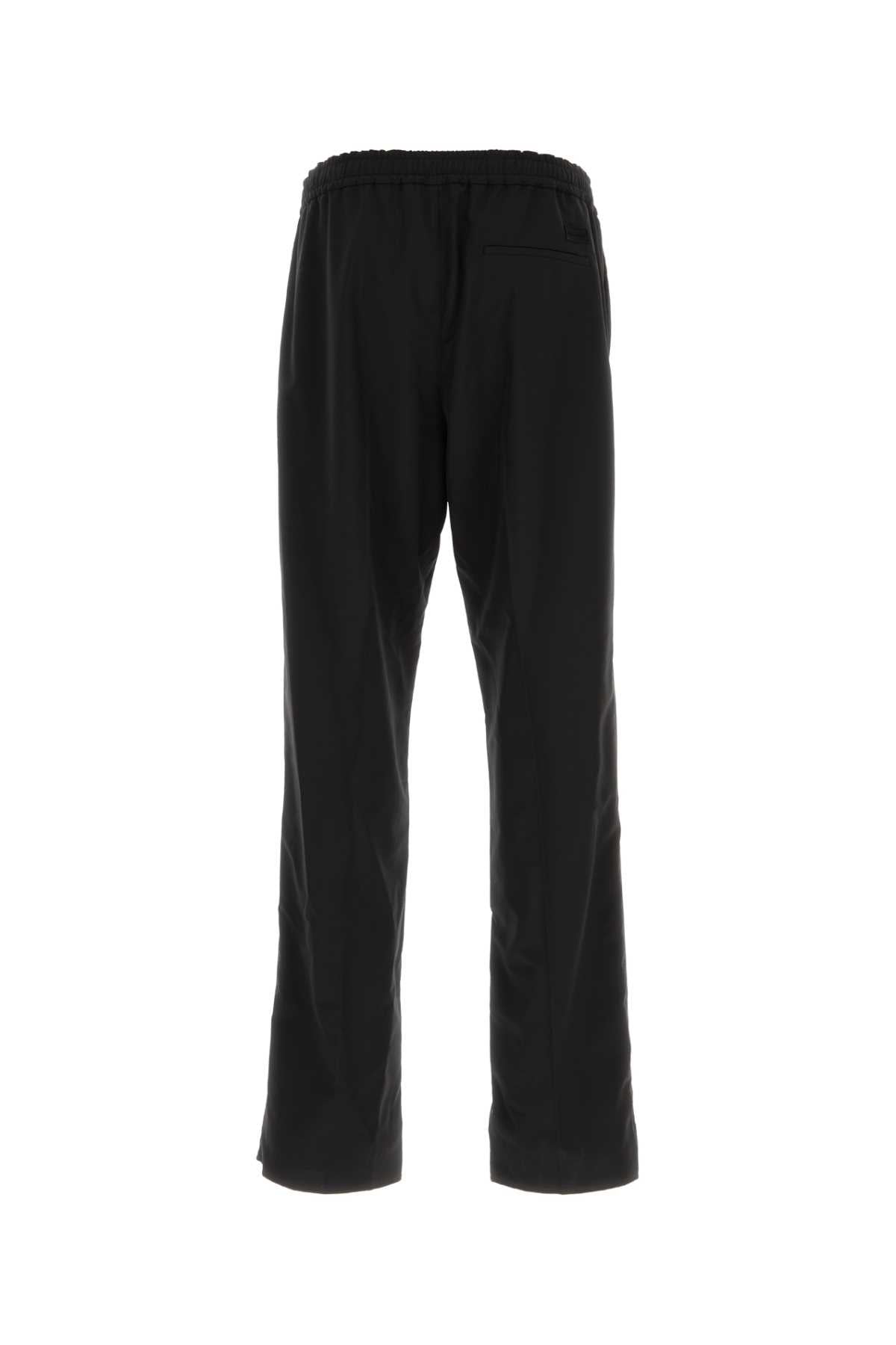 BLACK WOOL BLEND PANT Ferragamo