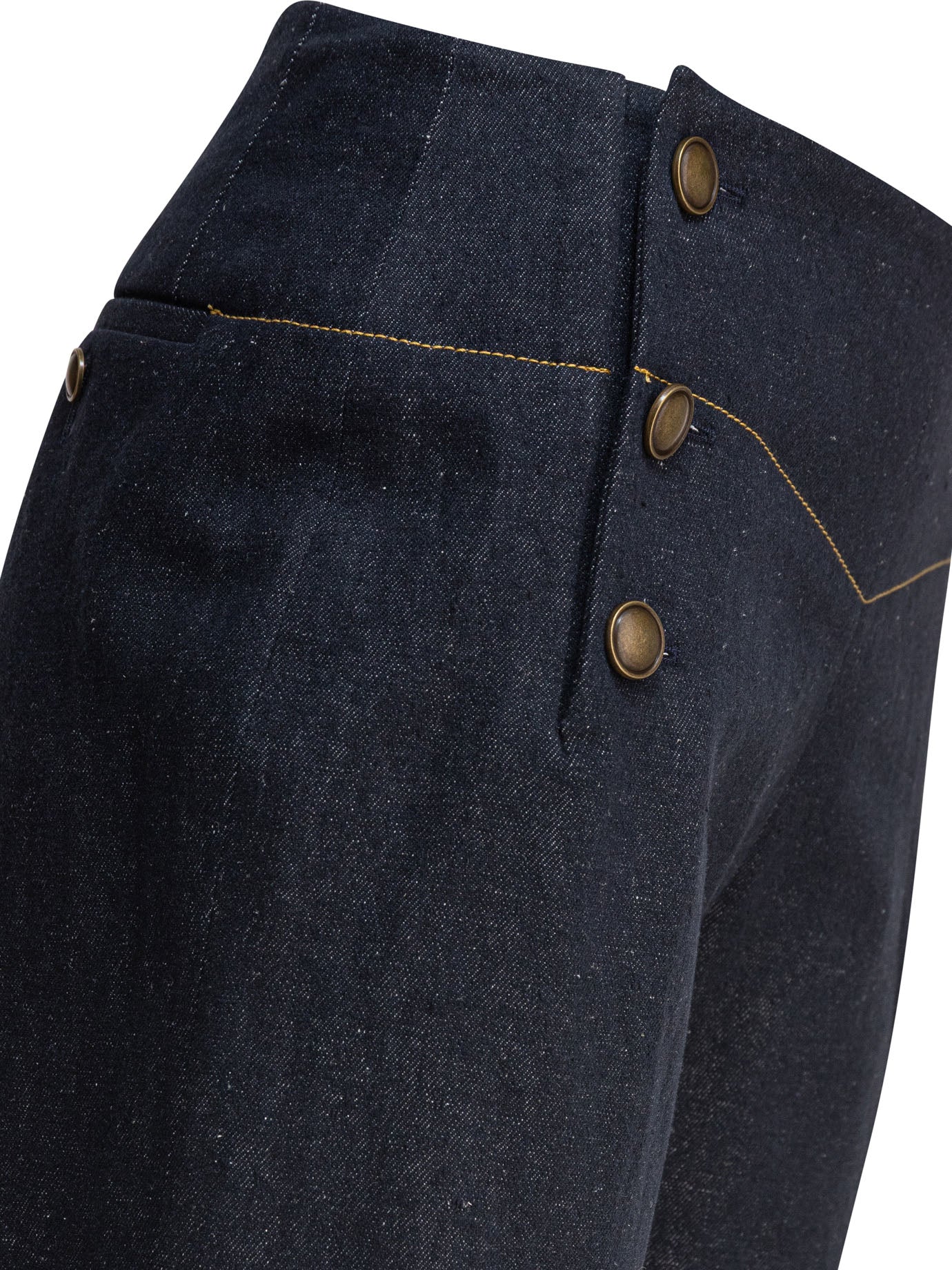 BLUE VISCOSE TROUSERS Ines de la Fressange