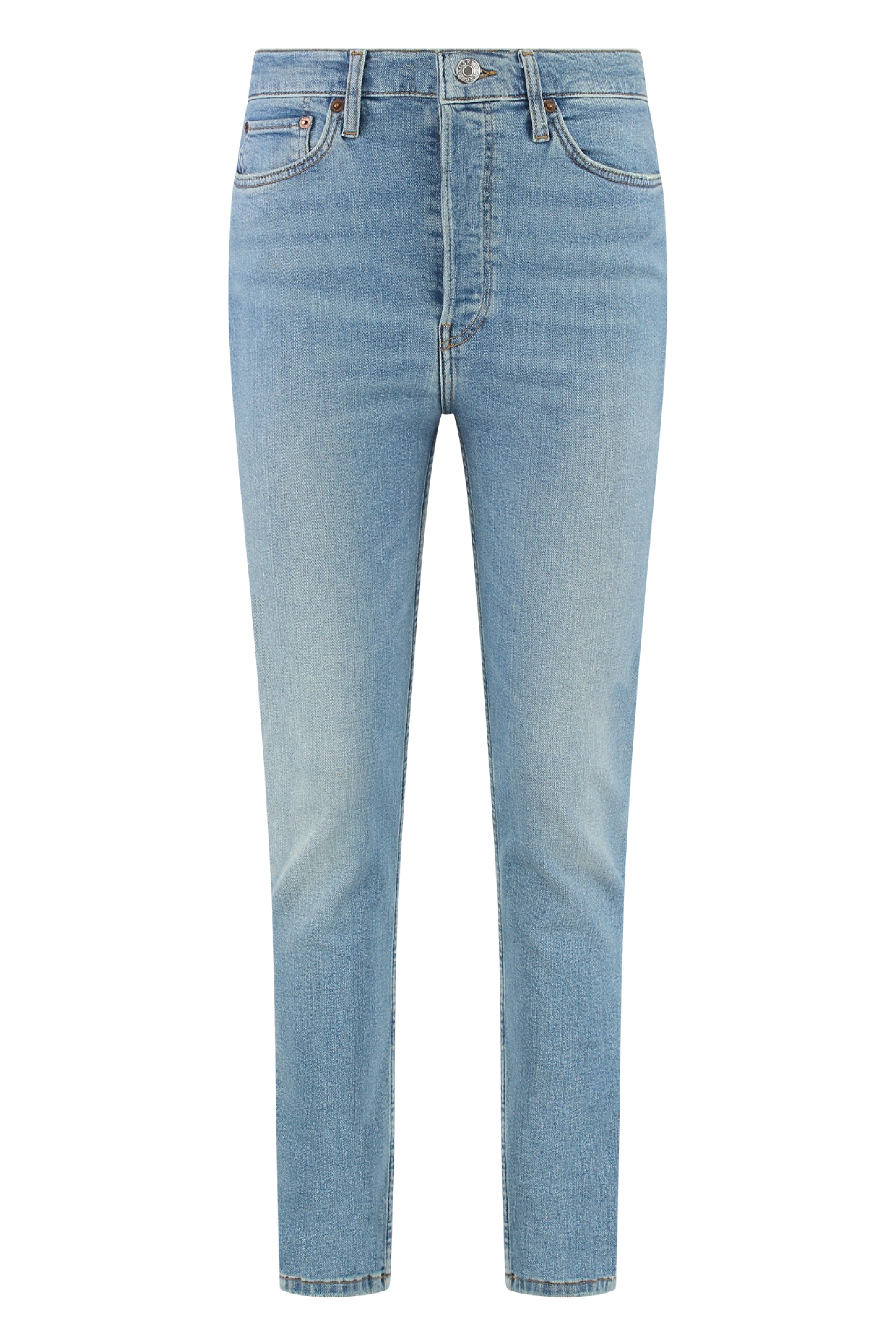 90S HIGH-RISE SKINNY-FIT JEANS RE/DONE Denim 28