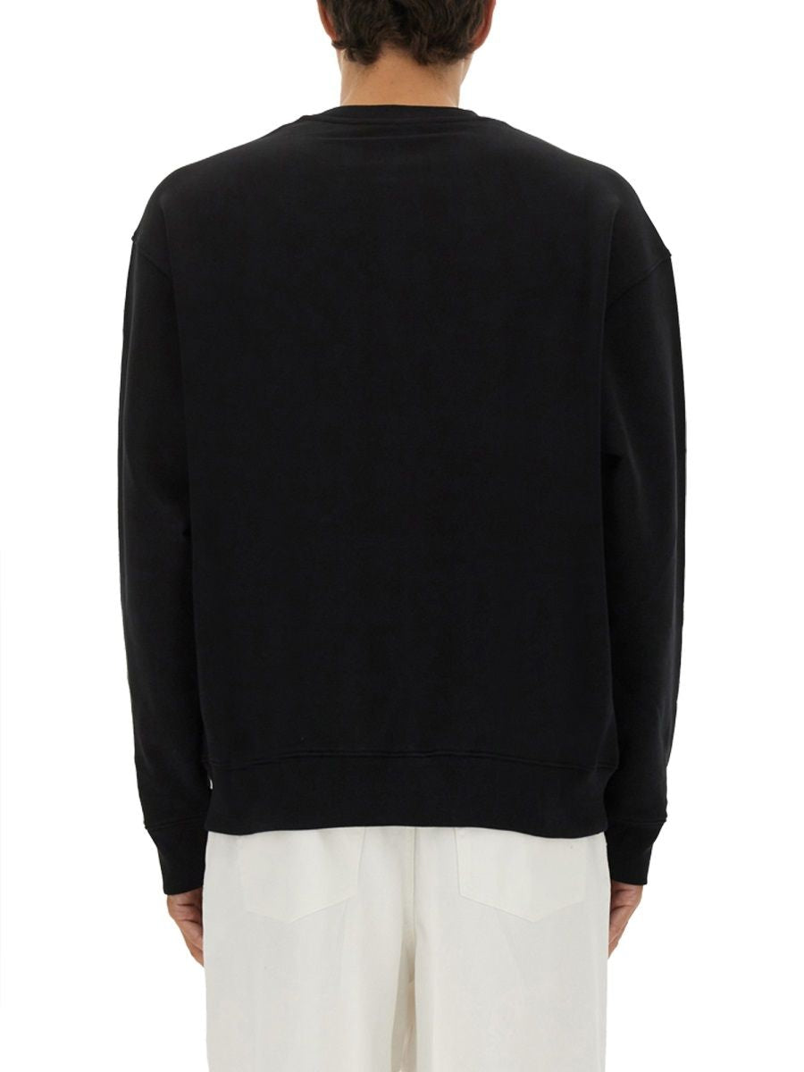SWEATSHIRT WITH LAUREL CROWN LOGO EMBROIDERY MOSCHINO COUTURE