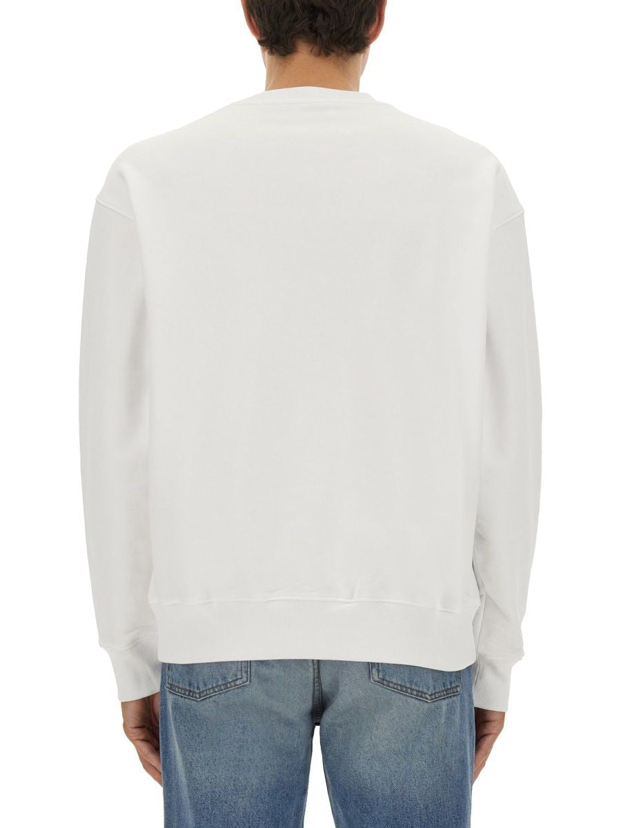 SWEATSHIRT WITH LAUREL CROWN LOGO EMBROIDERY MOSCHINO COUTURE