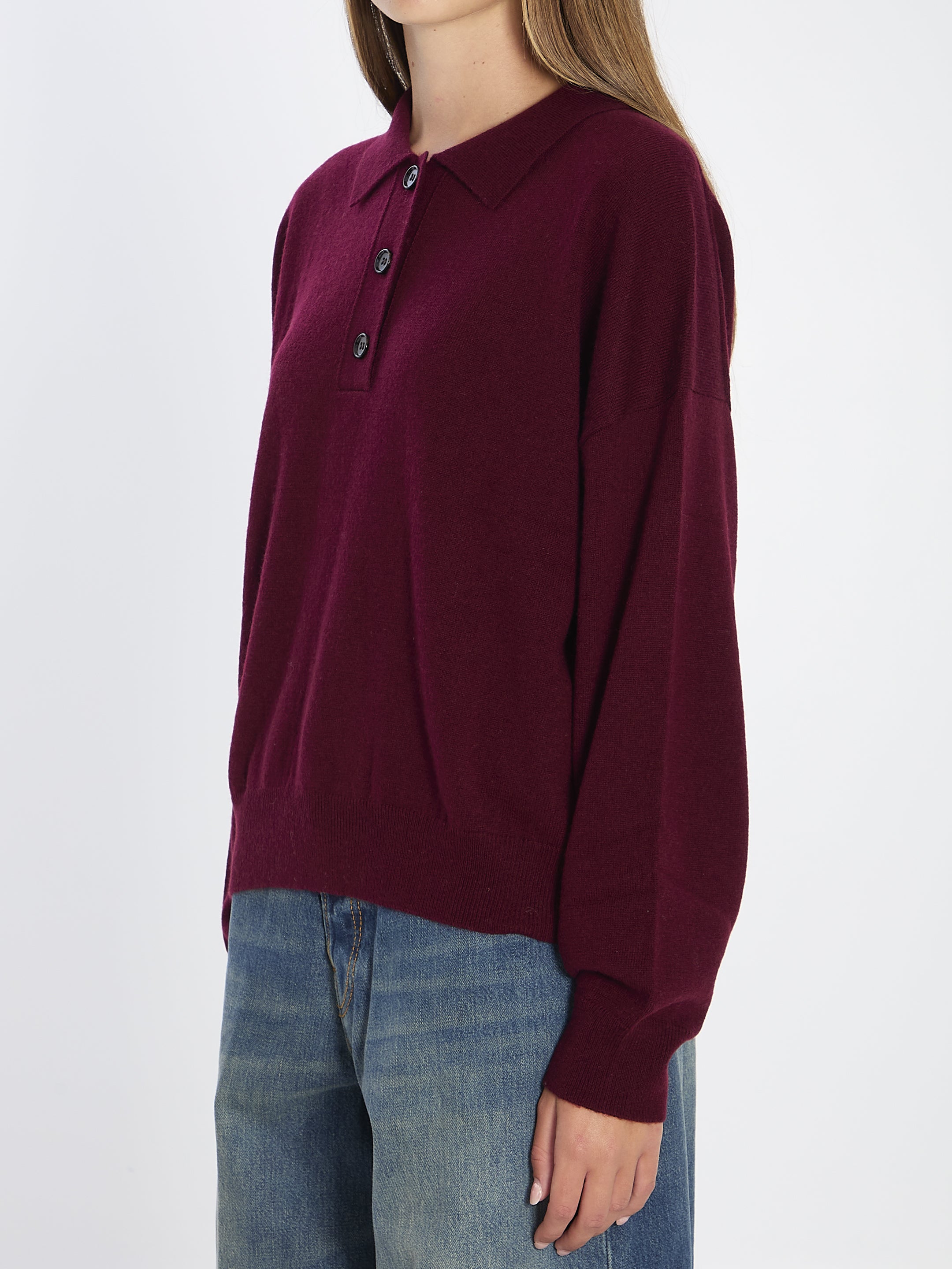 WOOL AND CASHMERE POLO SHIRT Allude