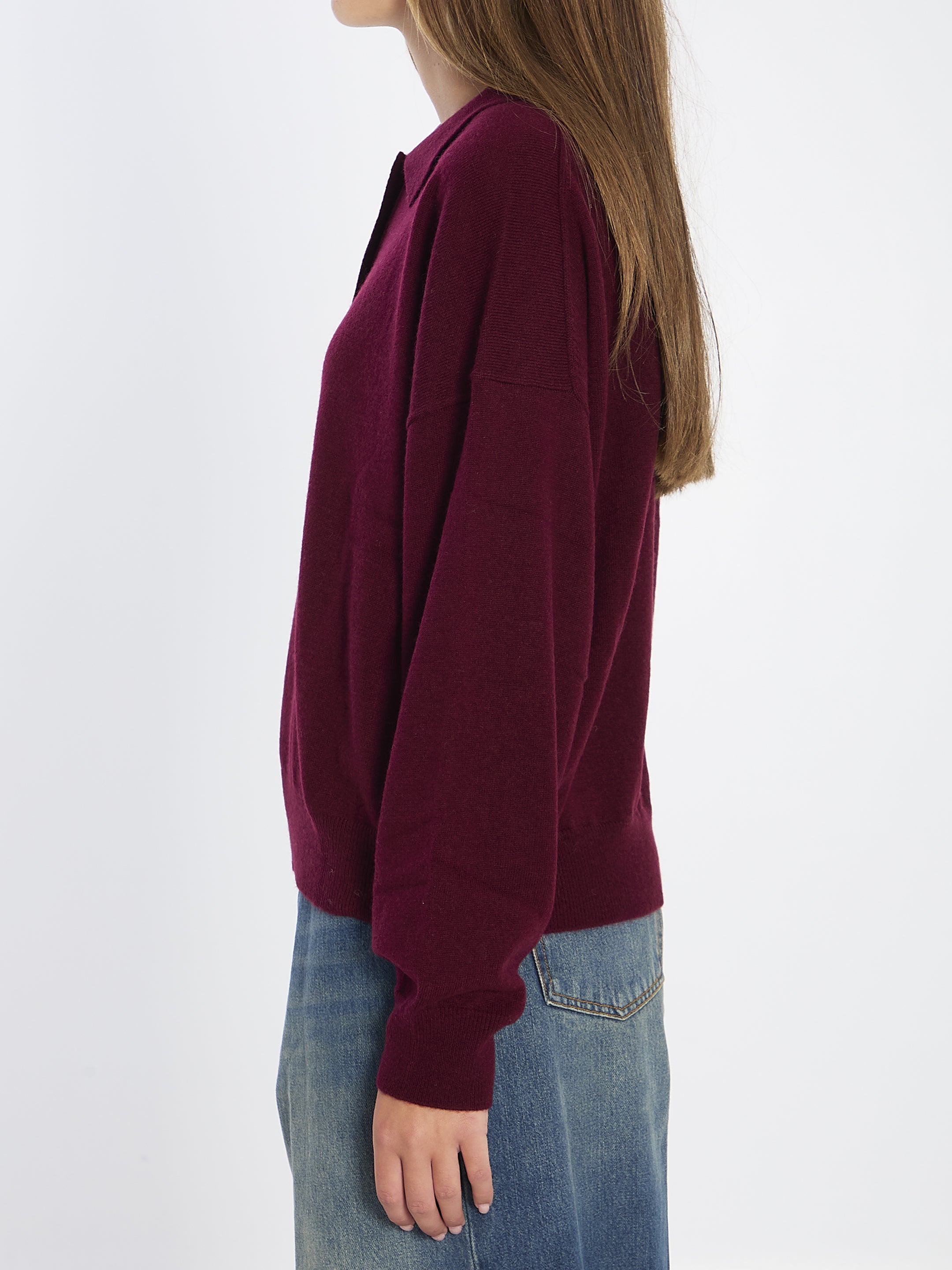 WOOL AND CASHMERE POLO SHIRT Allude