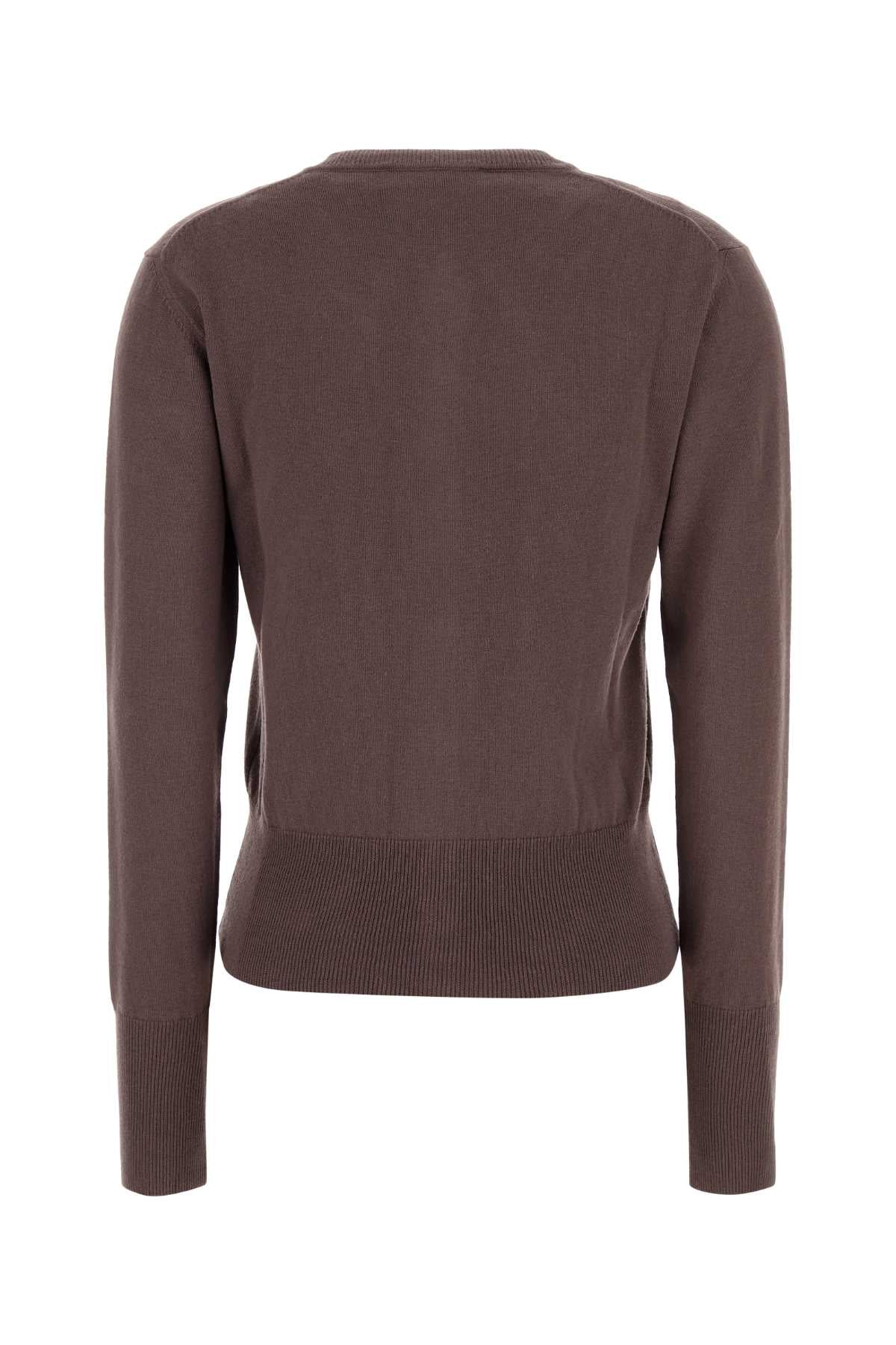 BROWN COTTON CASHMERE SWEATERS Vivienne Westwood