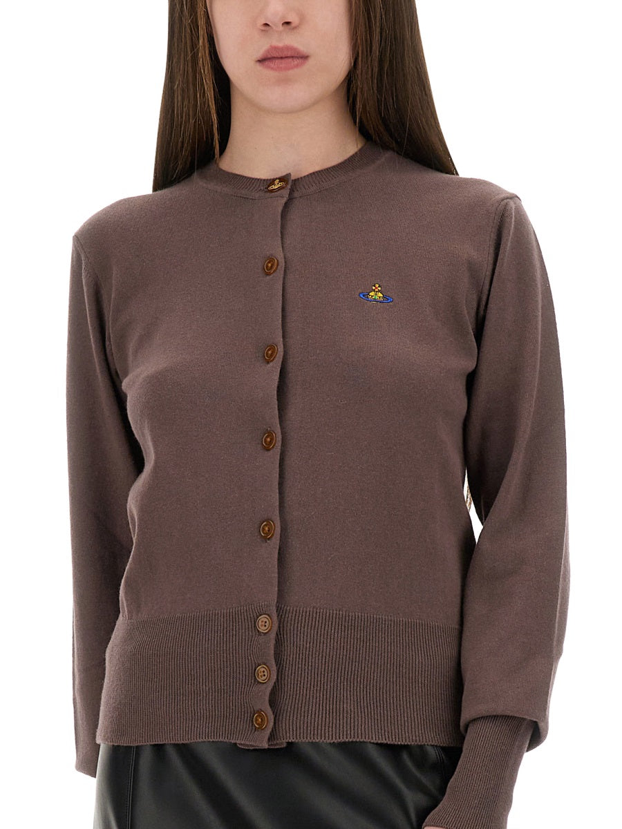 BROWN COTTON CASHMERE SWEATERS Vivienne Westwood