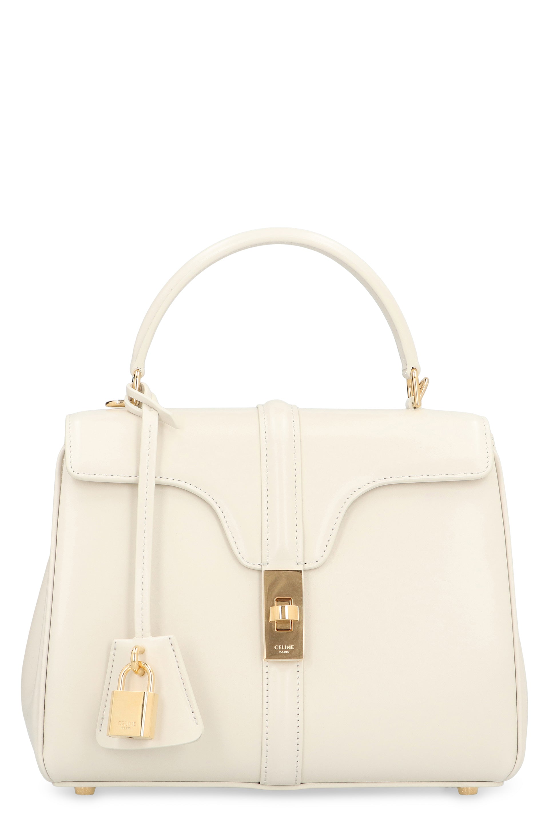 16 PICCOLA LEATHER HANDBAG Celine White TU