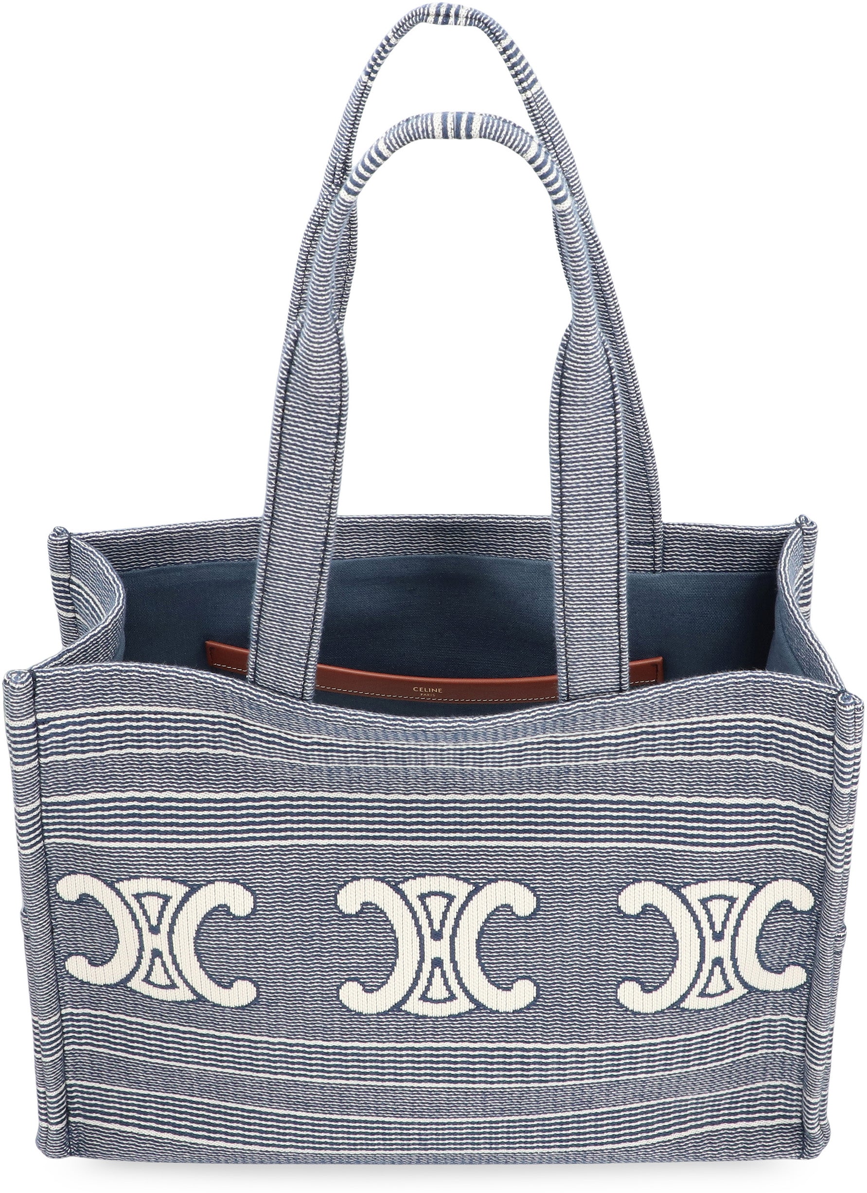 CABAS THAIS GRANDE JACQUARD FABRIC TOTE Celine