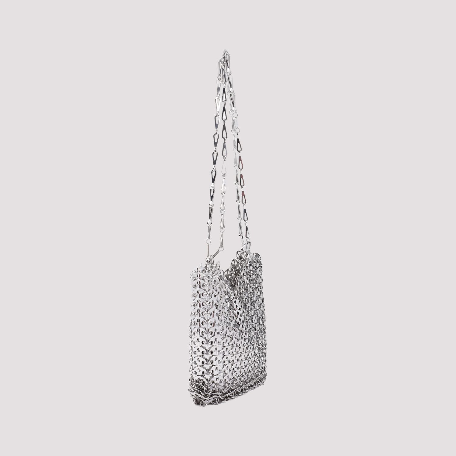SILVER METAL CHAIN 1969 SHOULDER BAG Paco Rabanne