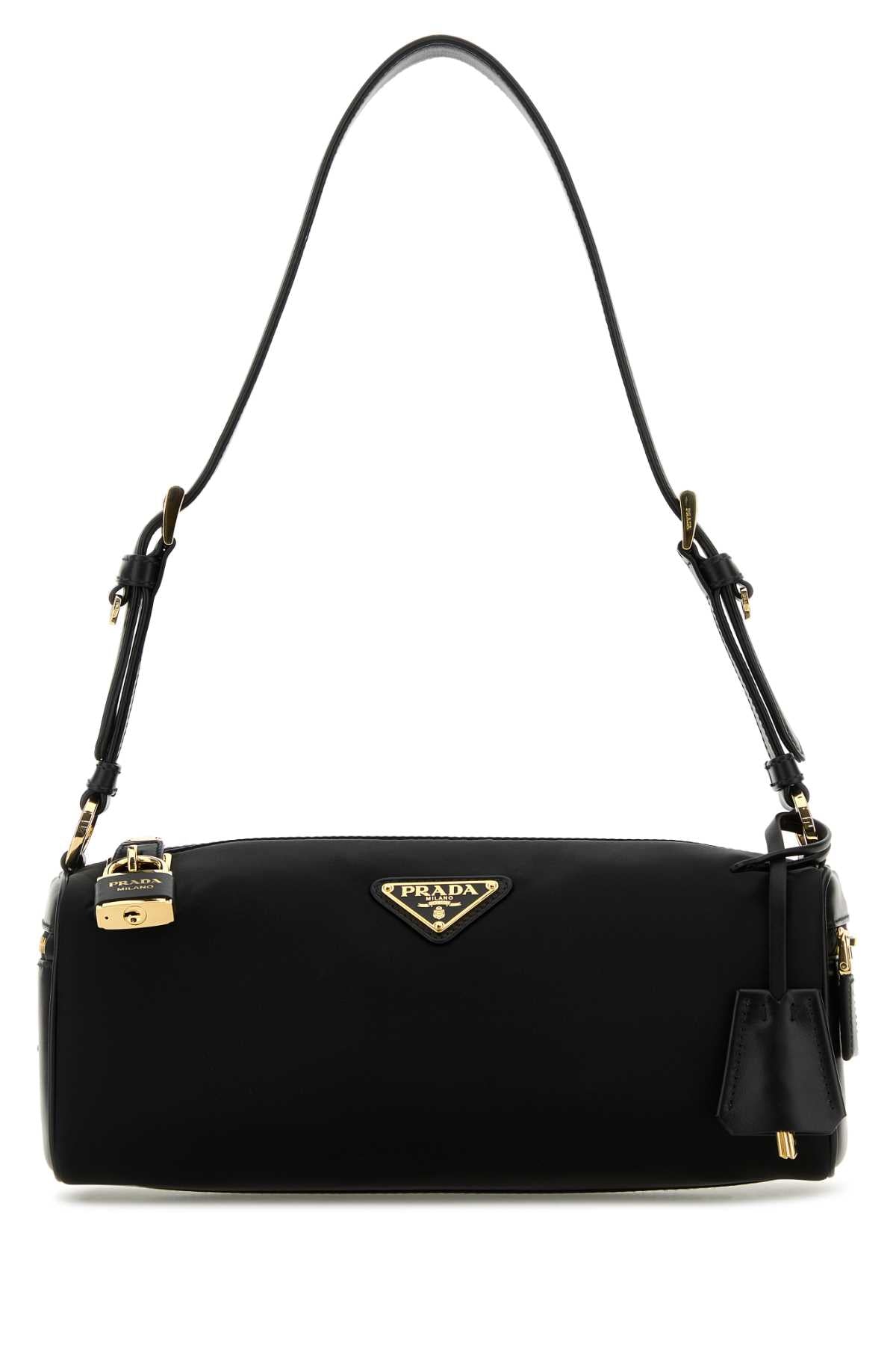 BLACK NYLON SHOULDER BAG Prada BLACK TU