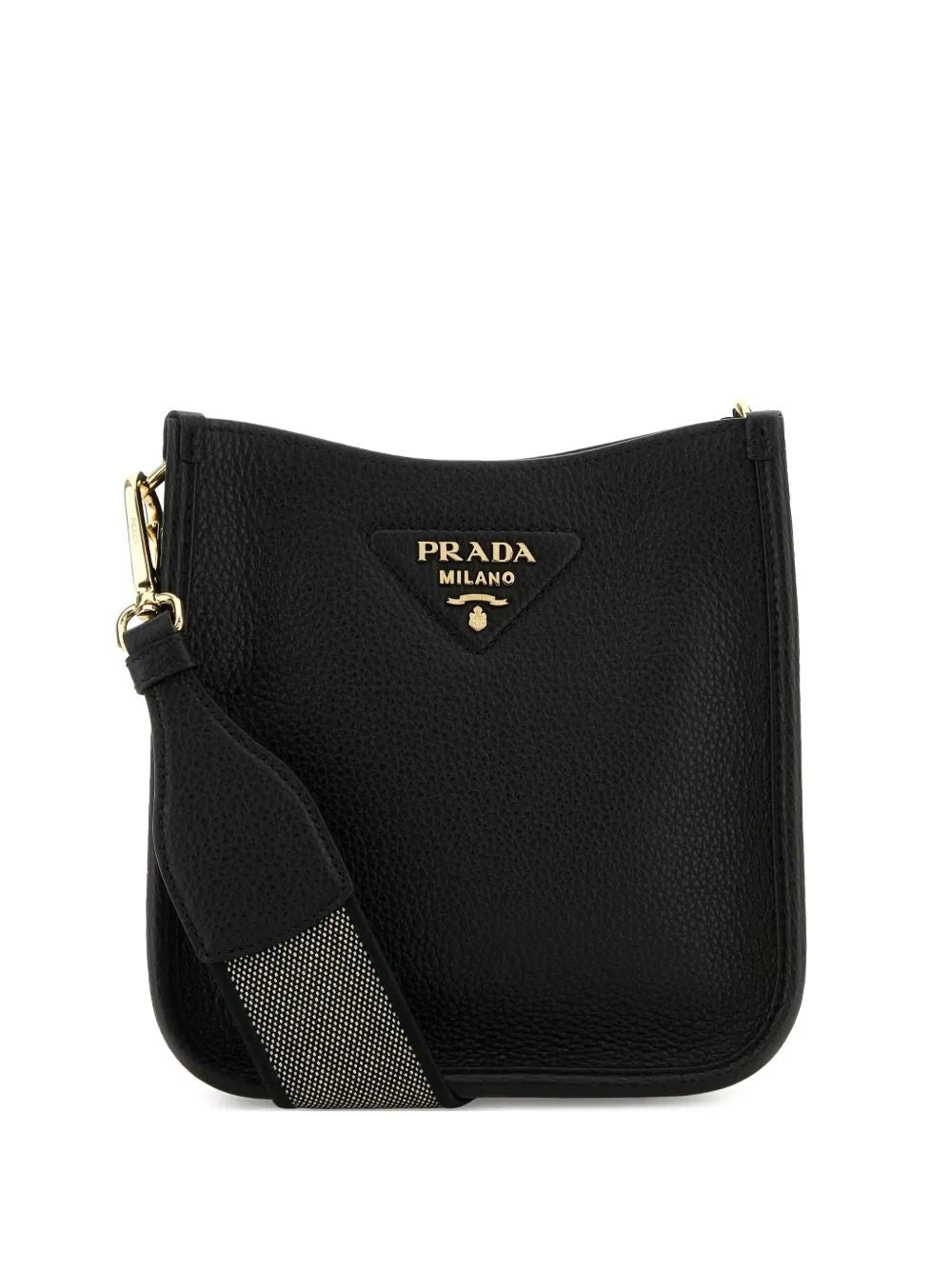 LEATHER CROSSBODY BAG Prada black TU
