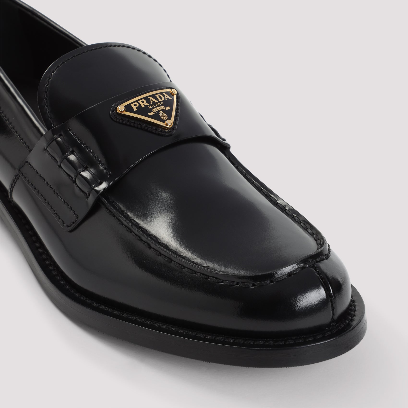 LEATHER LOAFERS Prada