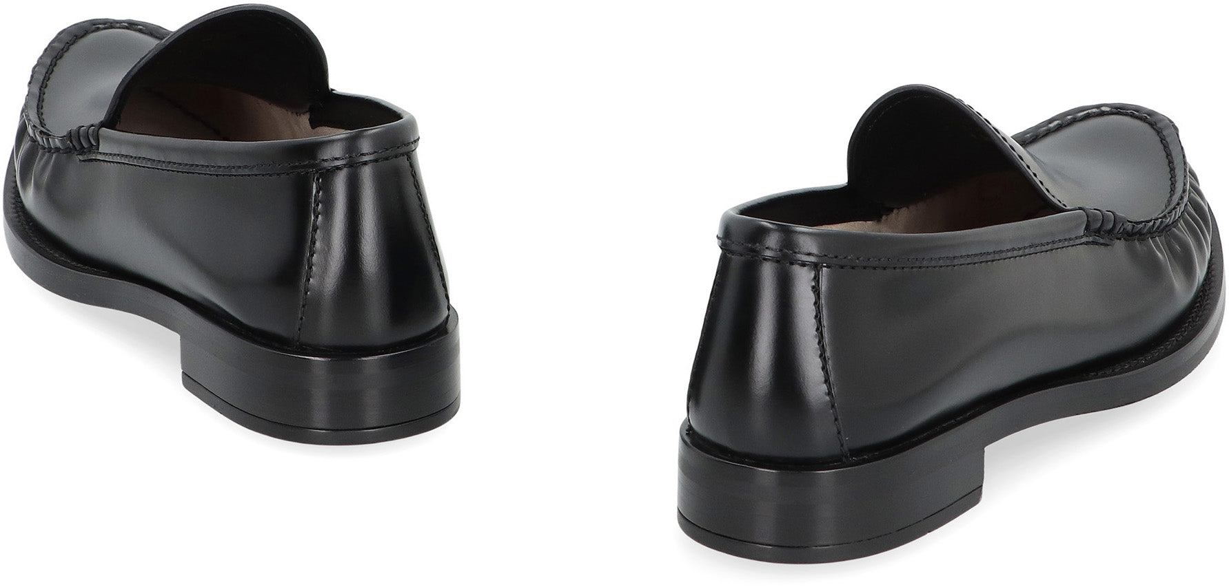 LEATHER LOAFERS Prada