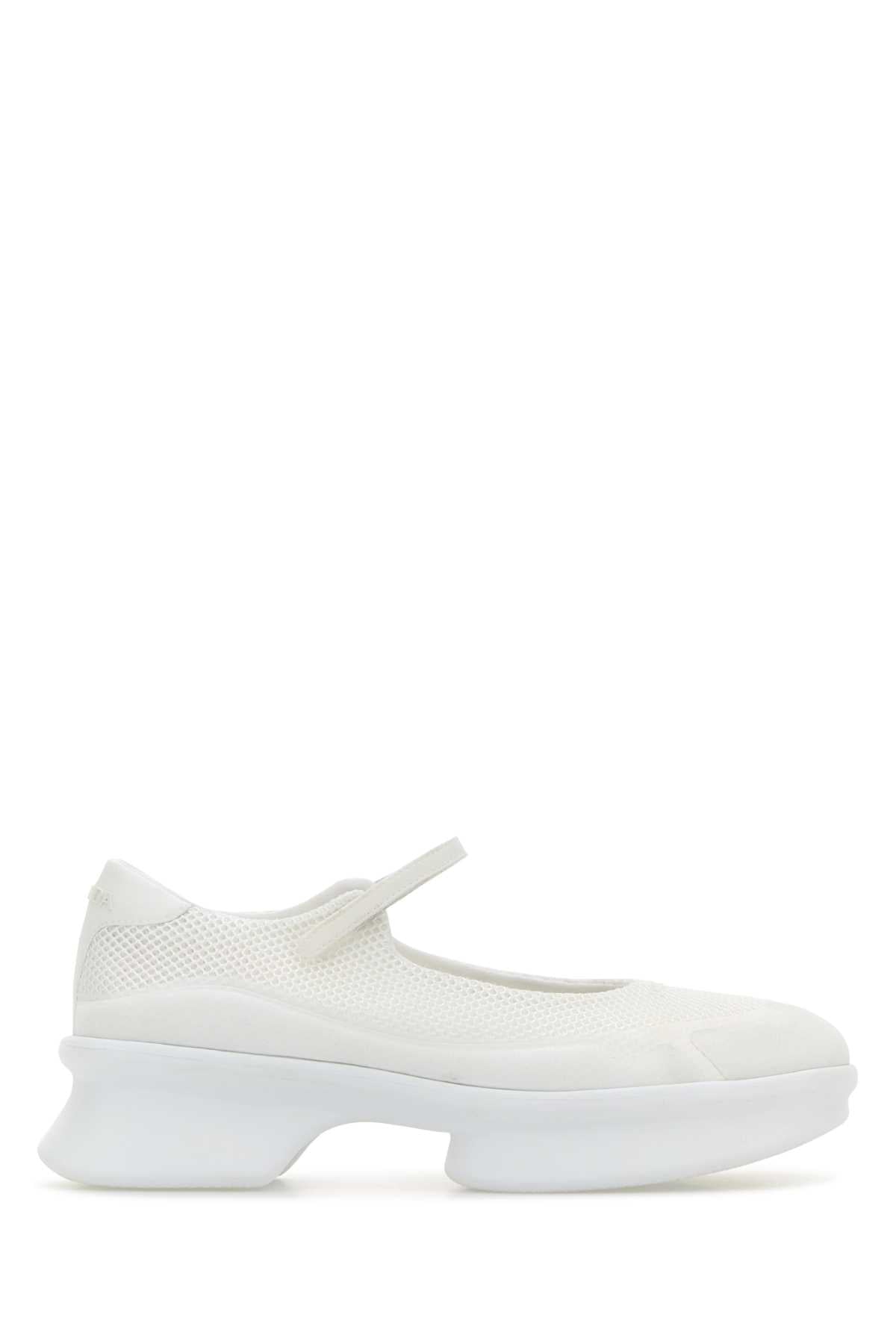 WHITE MESH BALLERINAS Prada WHITE 38.5