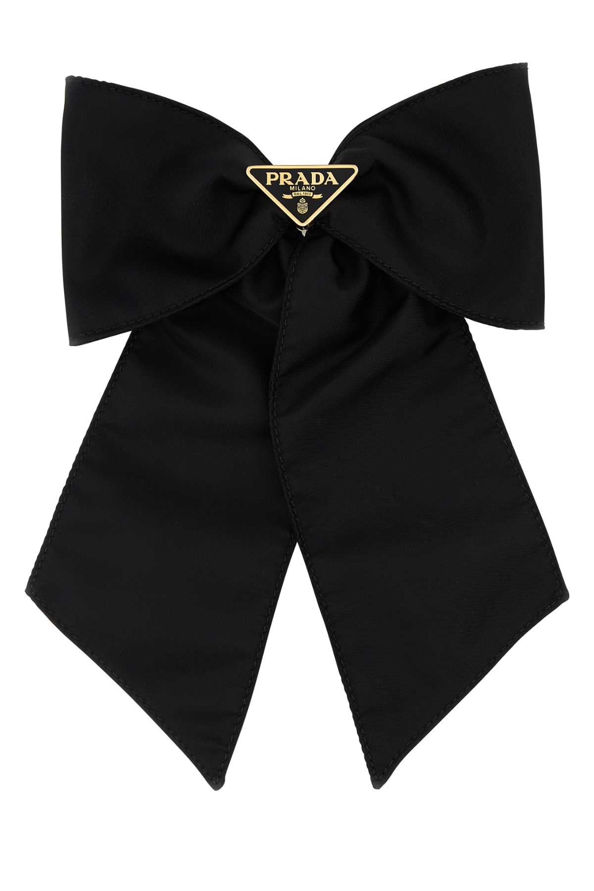 BLACK NYLON HAIR CLIP Prada BLACK TU
