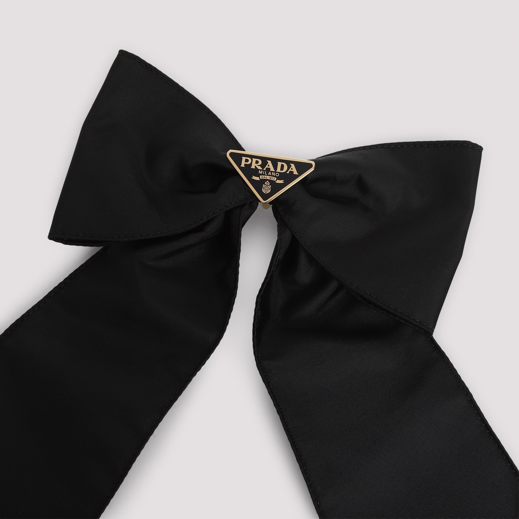 BLACK NYLON HAIR CLIP Prada