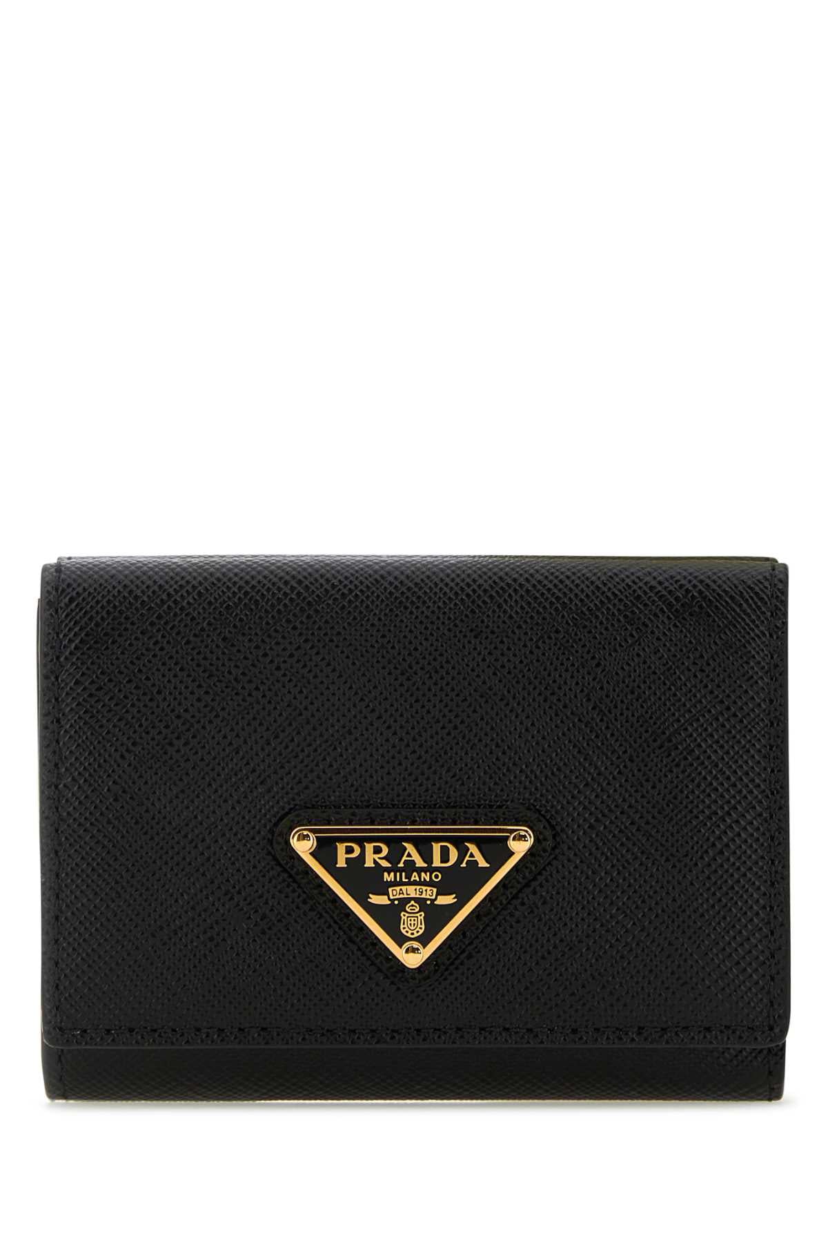 BLACK LEATHER WALLET Prada BLACK TU