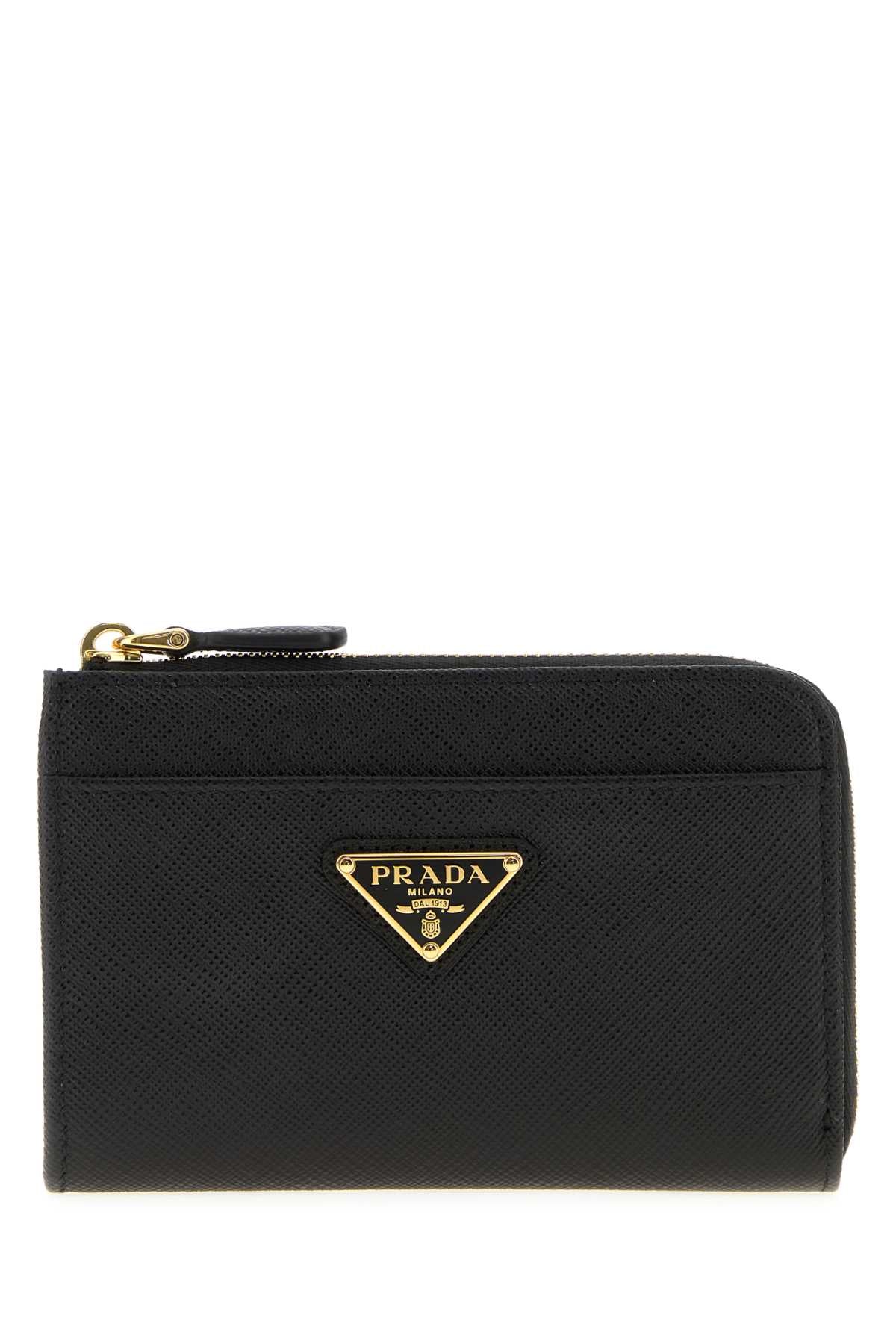 BLACK LEATHER WALLET Prada BLACK TU