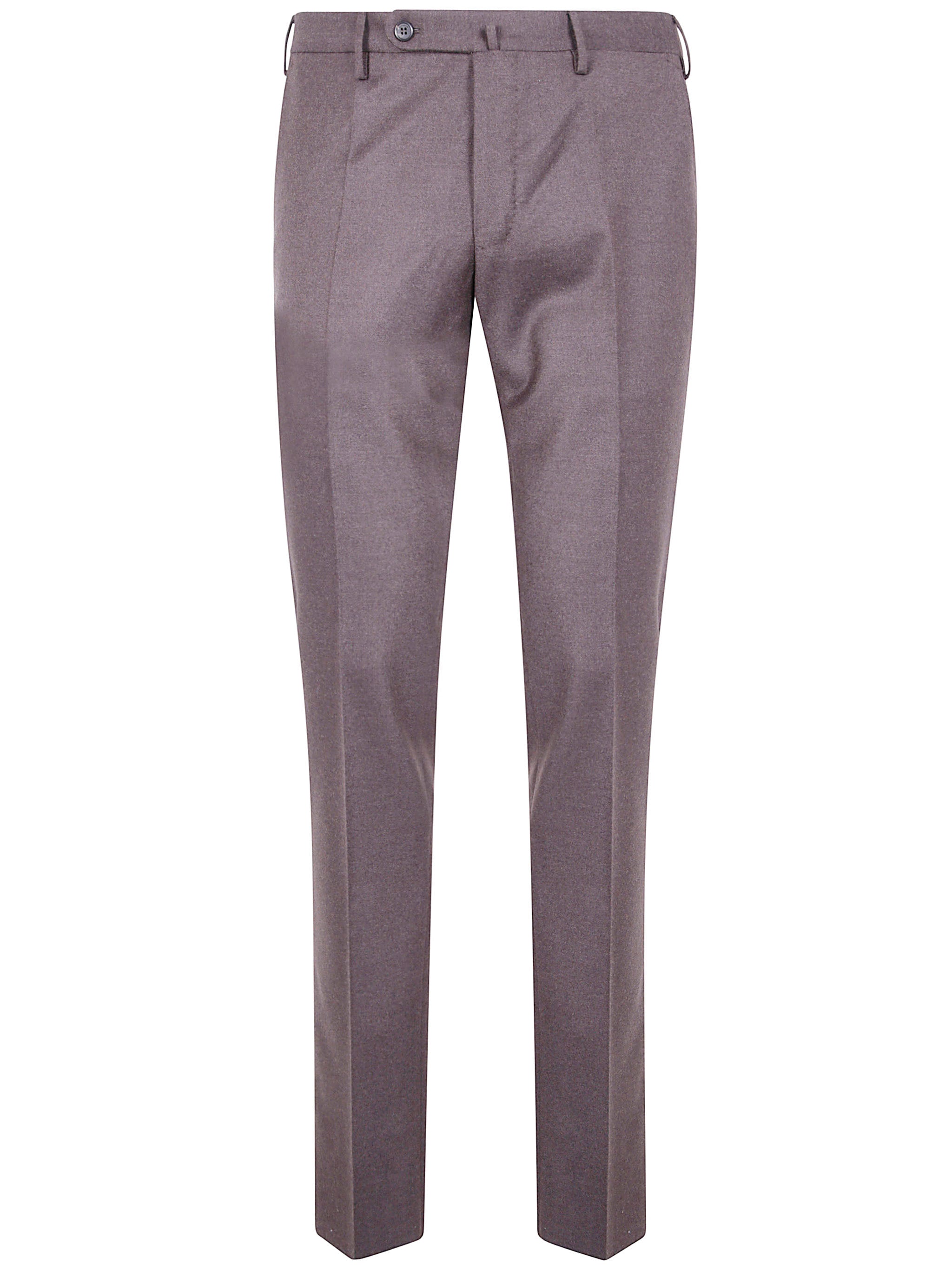 "CHINO SLIM FIT" TROUSERS Incotex BROWN 48