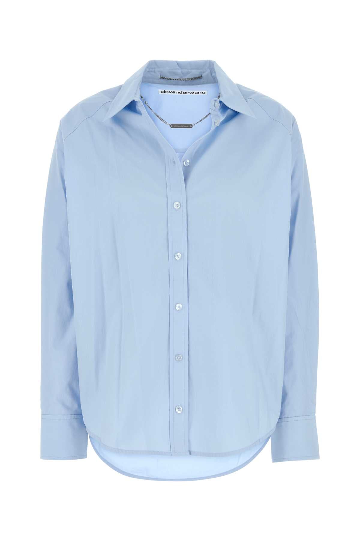 LIGHT BLUE POPLIN OVERSIZE SHIRT Alexander wang LIGHT BLUE XS