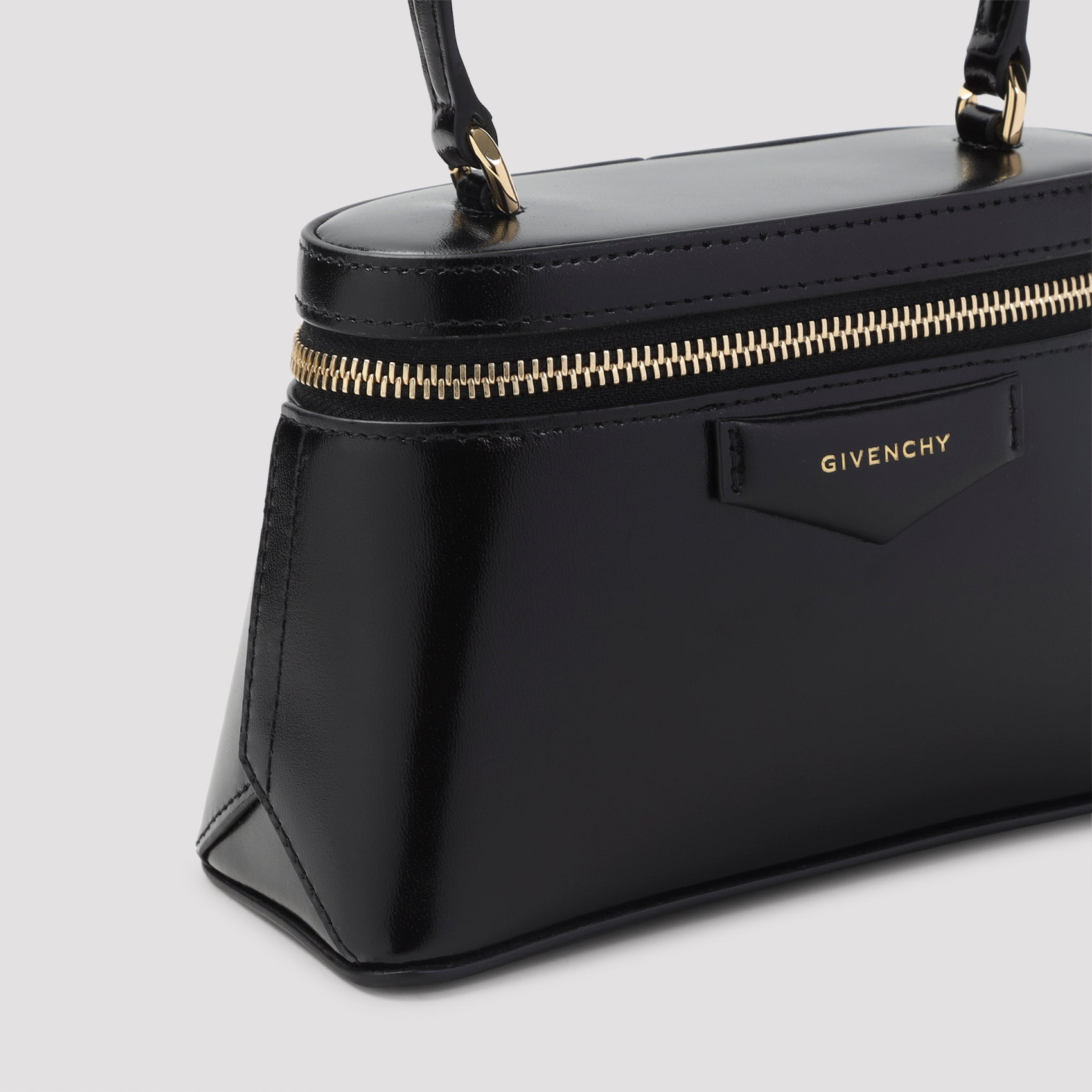Black Givenchy Antigona Vanity shoulder bag, interior compartment view