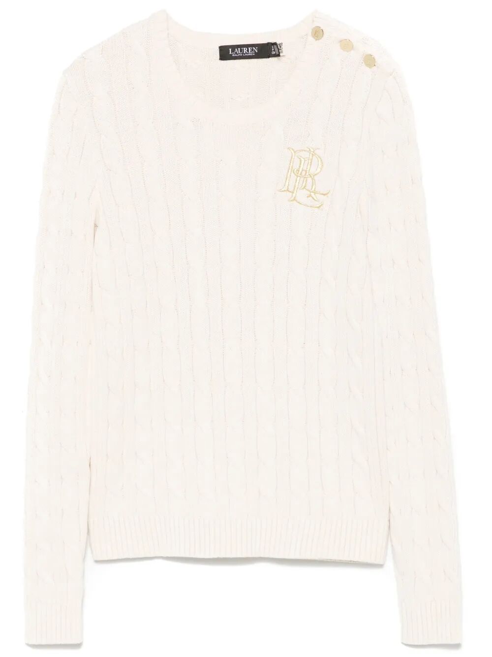 "MONTIVA" LONG SLEEVE PULLOVER Lauren Ralph Lauren NUDE & NEUTRALS M