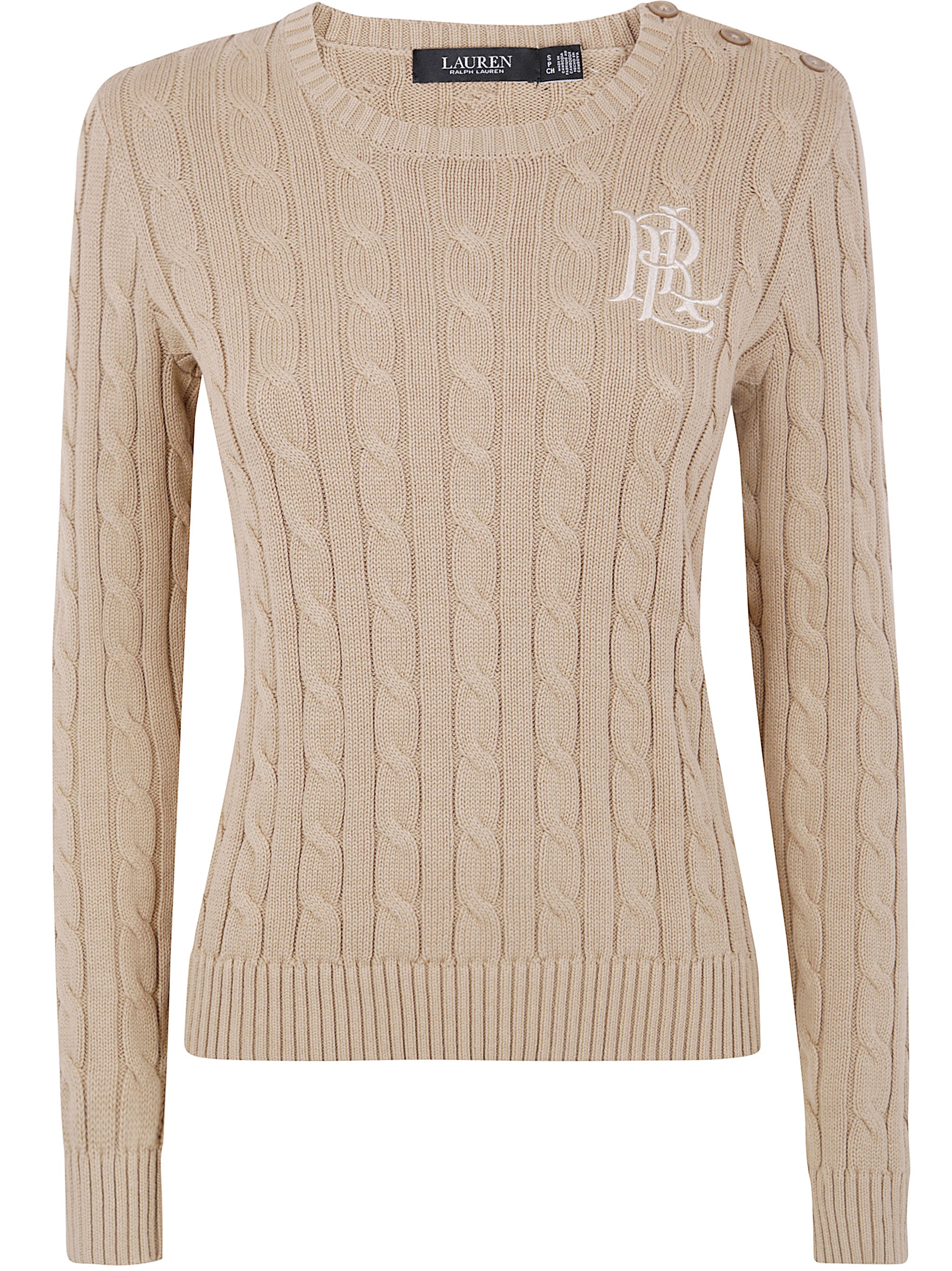 "MONTIVA" LONG SLEEVE PULLOVER Lauren Ralph Lauren NUDE & NEUTRALS S
