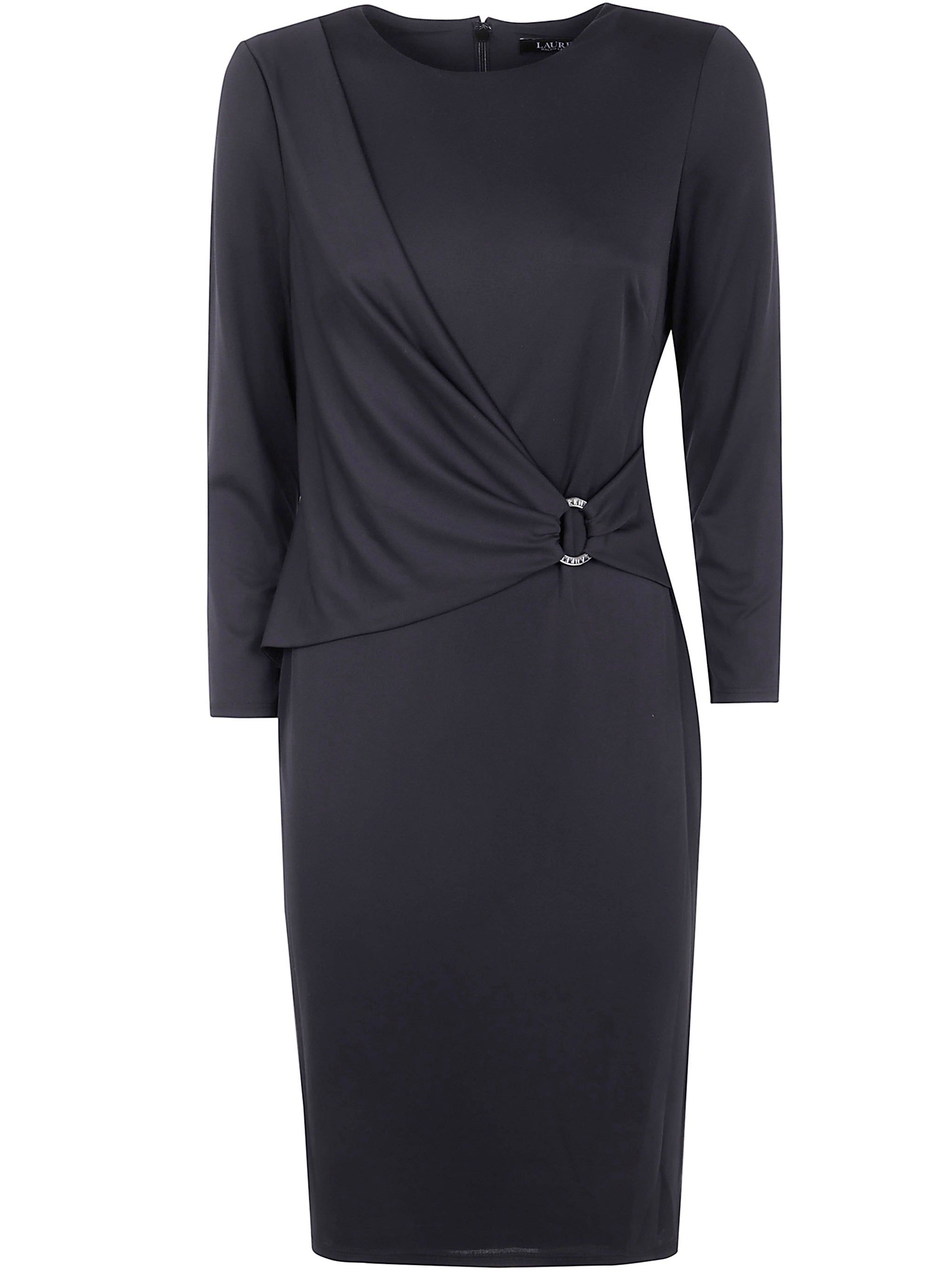 "FABIANA" ELBOW SLEEVE DAY DRESS Lauren Ralph Lauren BLACK 2