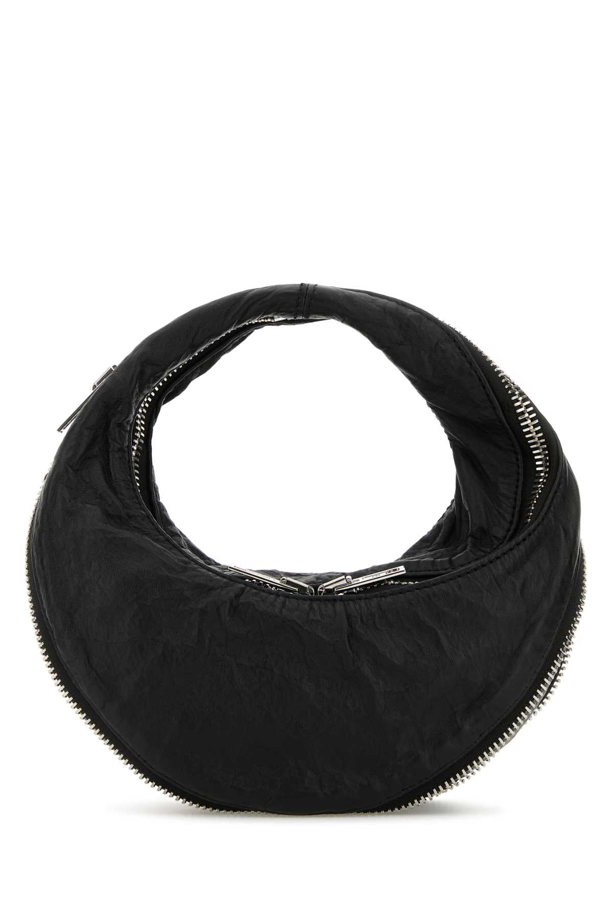 BLACK LEATHER TWIST HANDBAG Alexander wang BLACK TU
