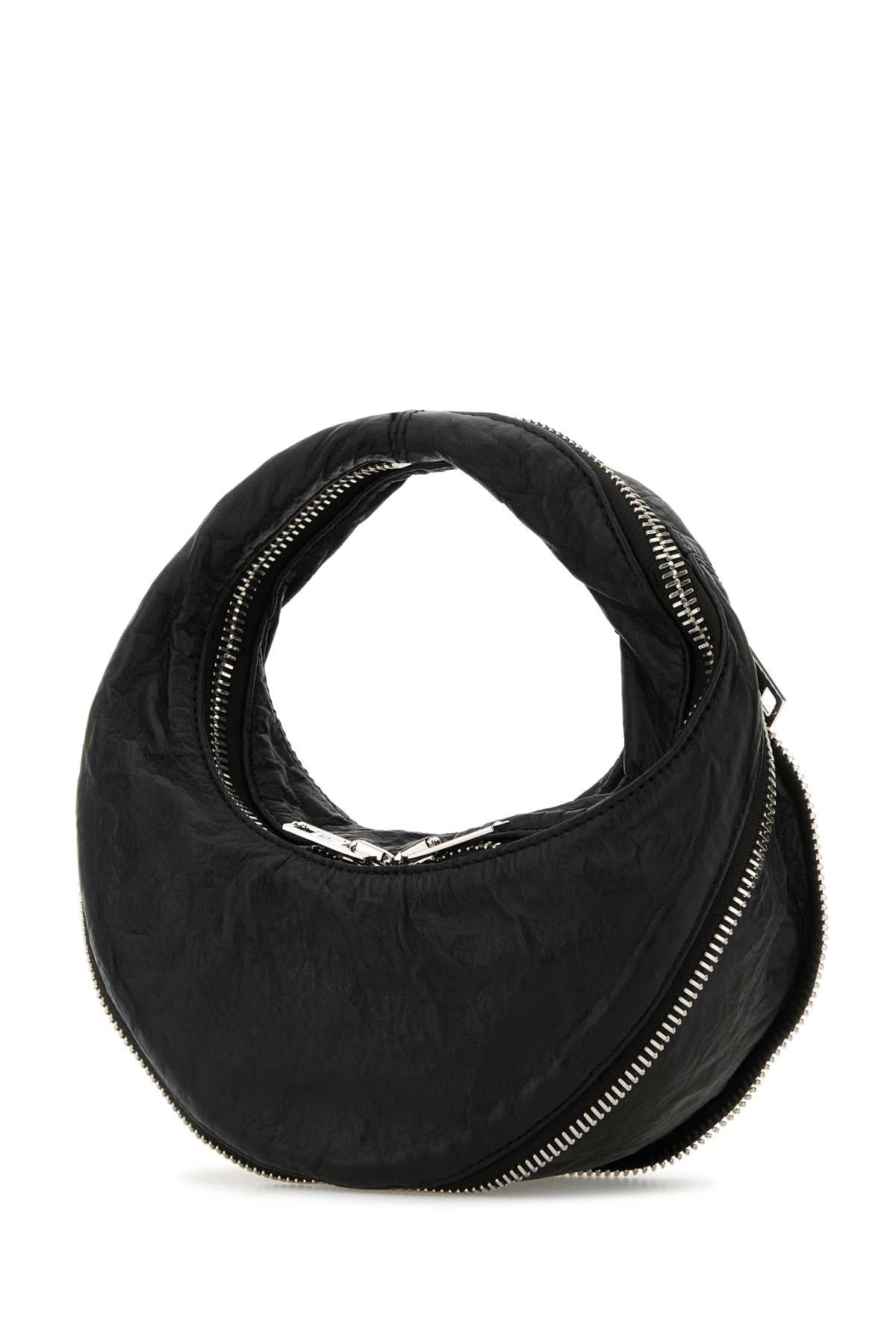 BLACK LEATHER TWIST HANDBAG Alexander wang