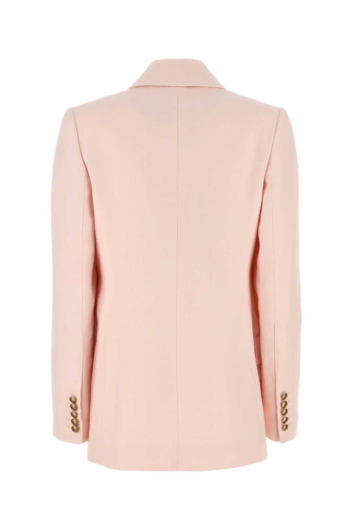 PASTEL PINK LINEN CRUSH BLAZER Zimmermann