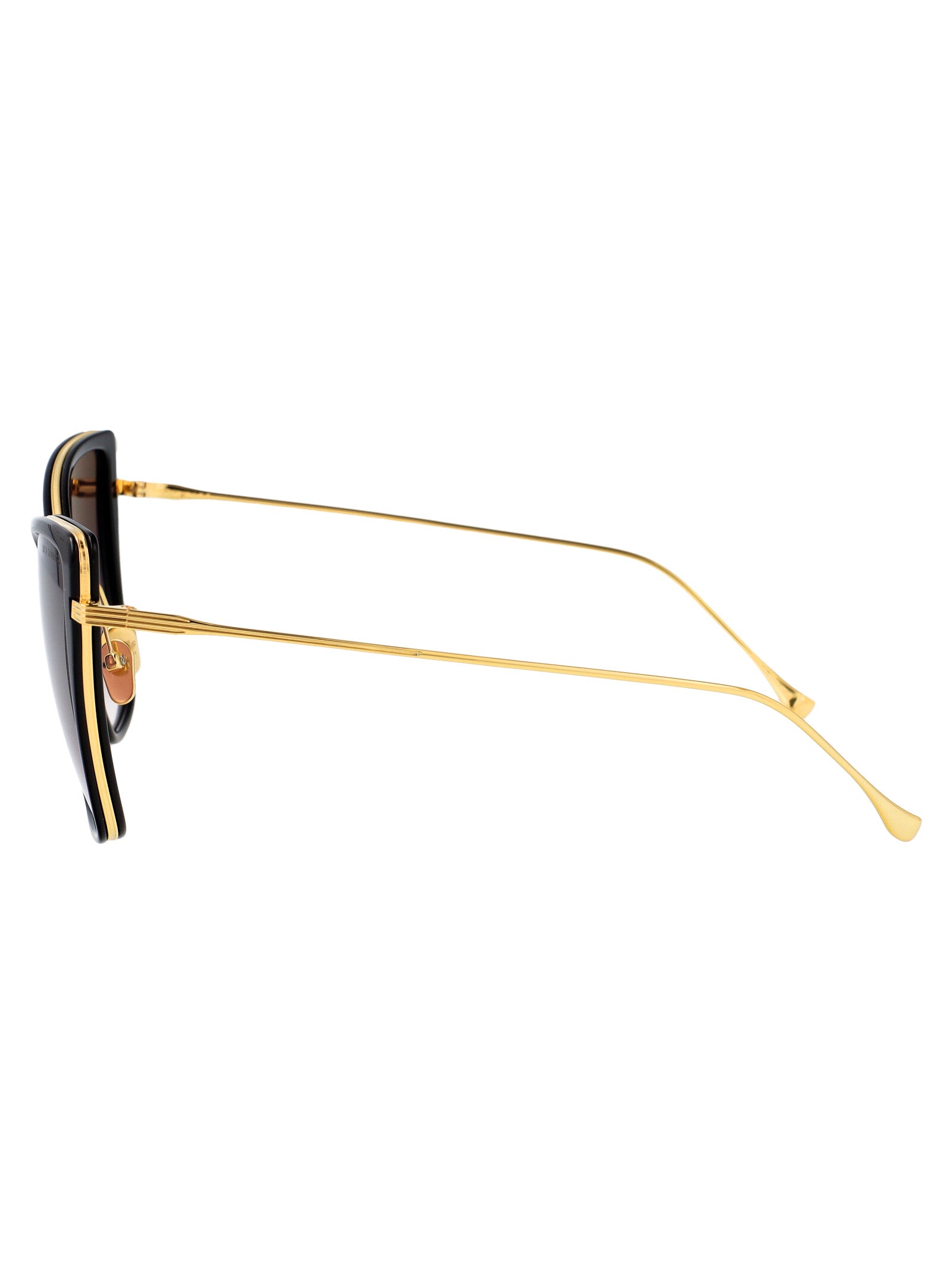 BLACK-18K GOLD W/ DARK GREY TO CLEAR - AR ACETATE+METAL SUNGLASSES Dita Eyewear